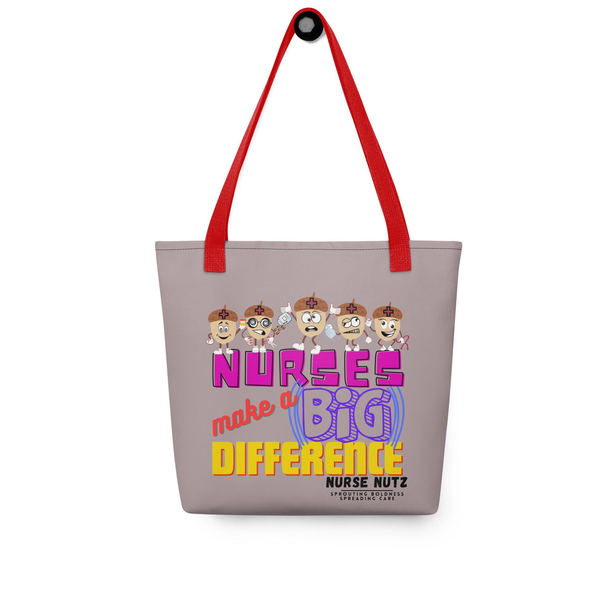 NURSES MAKE A BIG DIFFERENCE - Nurse Tote Bag