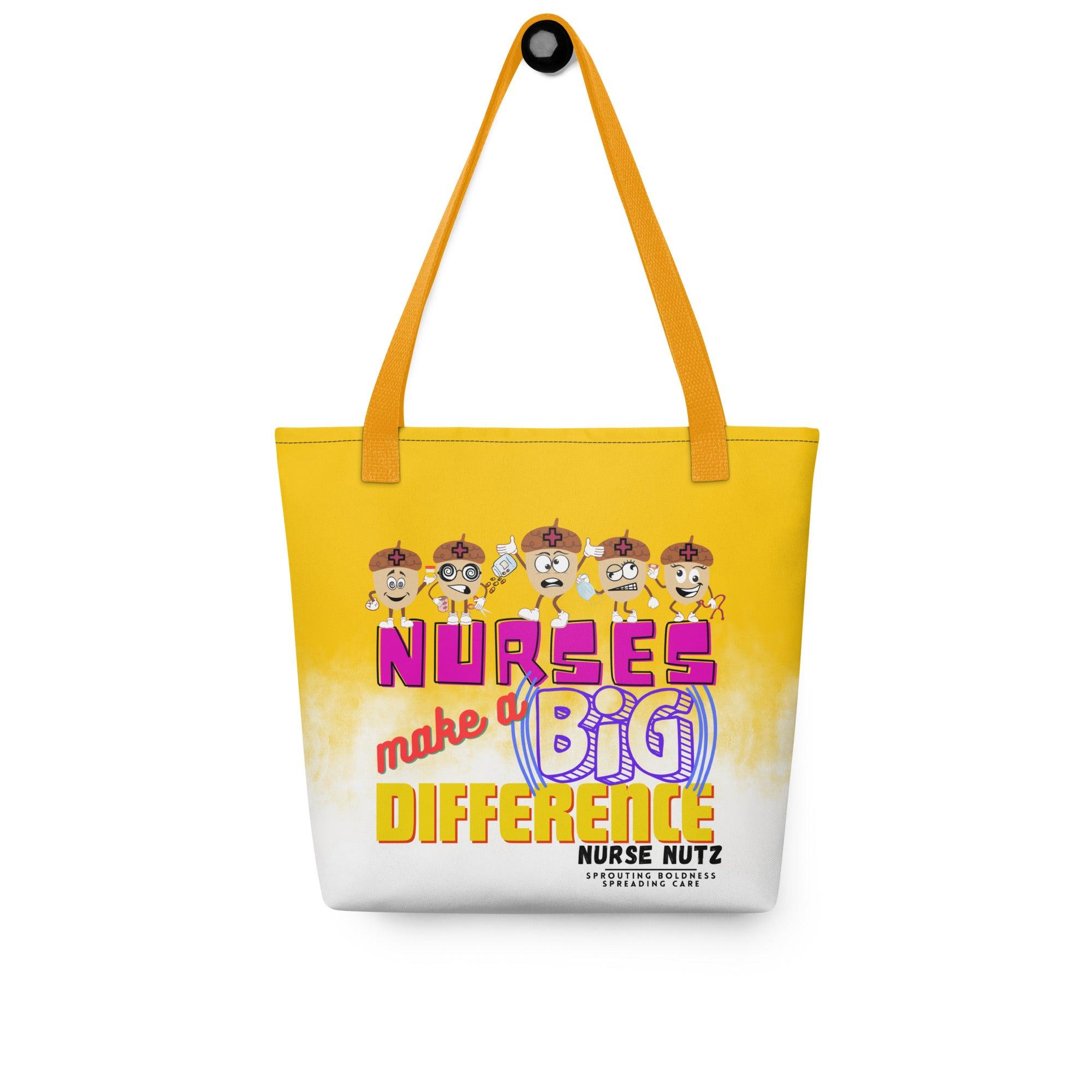 NURSES MAKE A BIG DIFFERENCE - Nurse Tote Bag