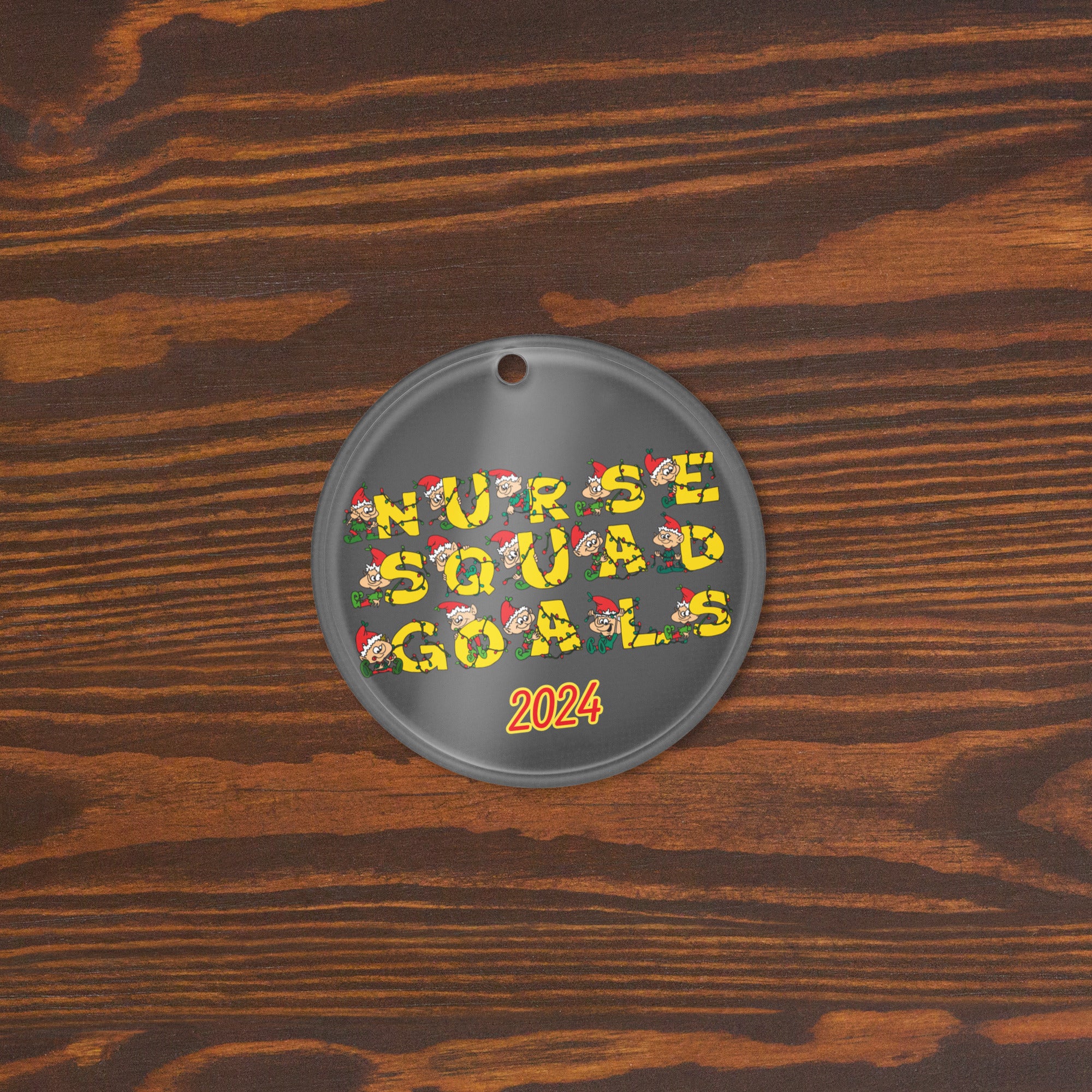 Nurse Squad Goals - Nurse Christmas Ornament (Acrylic)