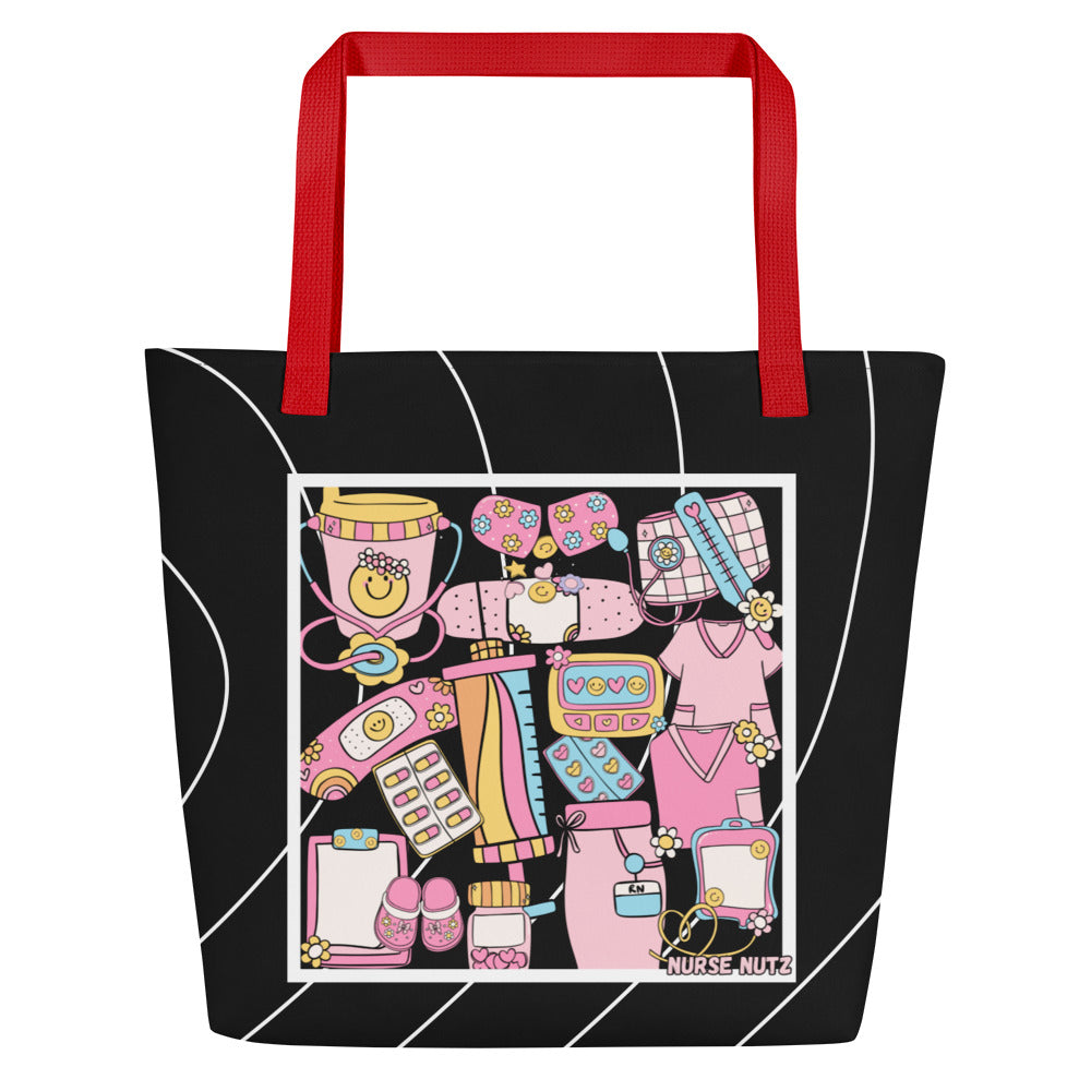 VIBRANT NURSE - Large Nurse Tote Bag