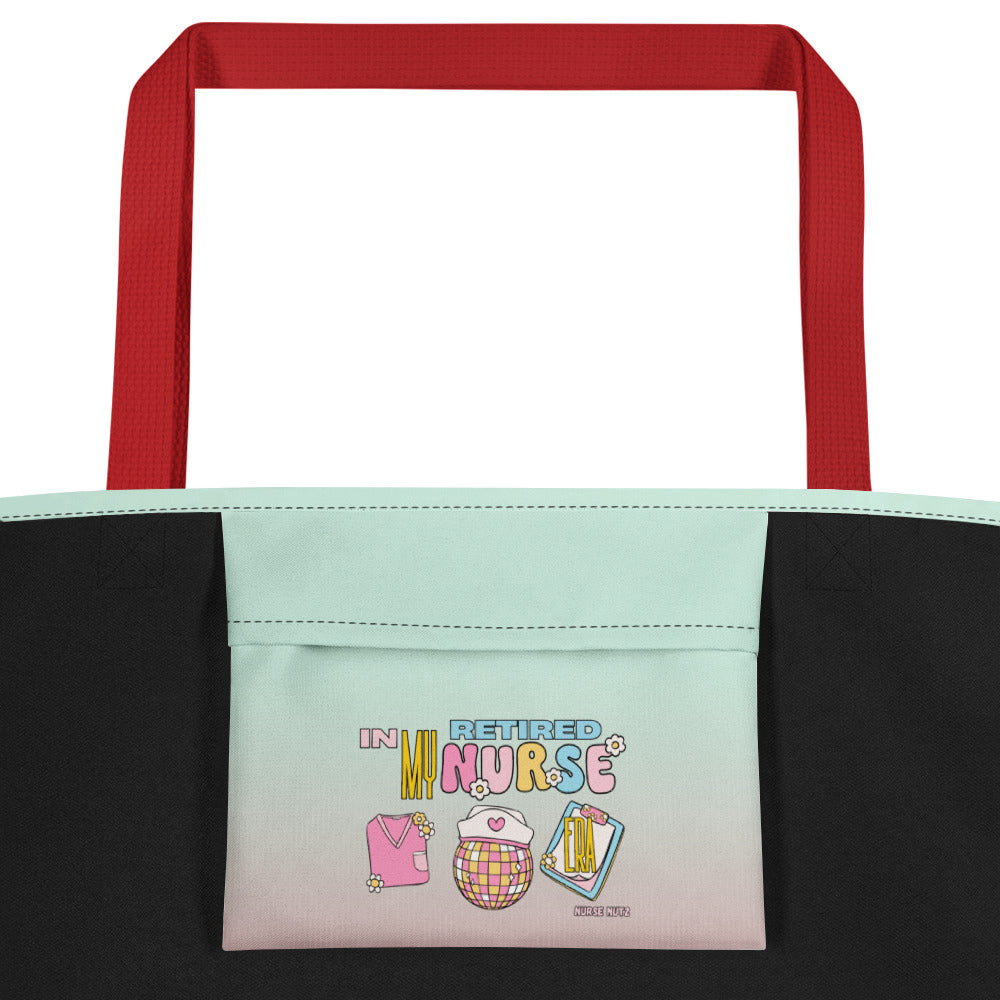 IN MY RETIRED NURSE ERA - Large Nurse Tote Bag