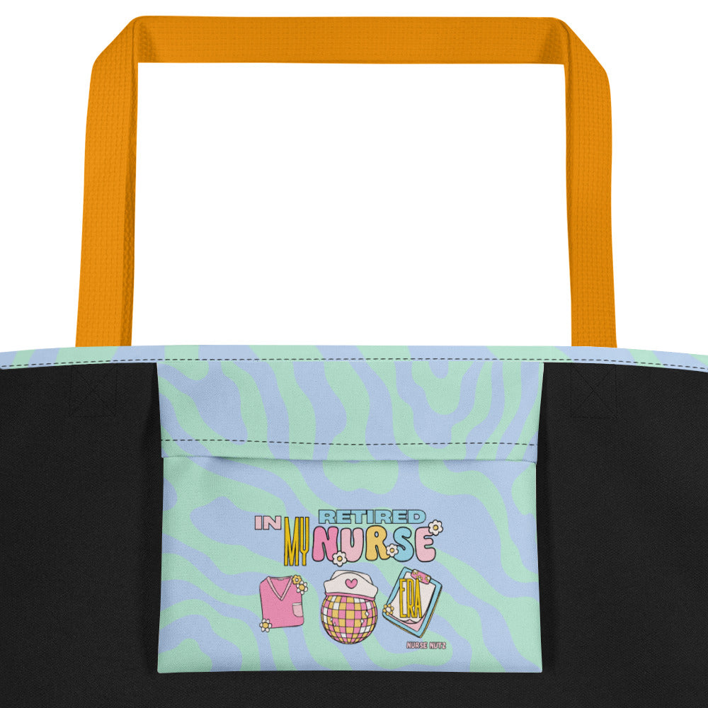 IN MY RETIRED NURSE ERA - Large Nurse Tote Bag