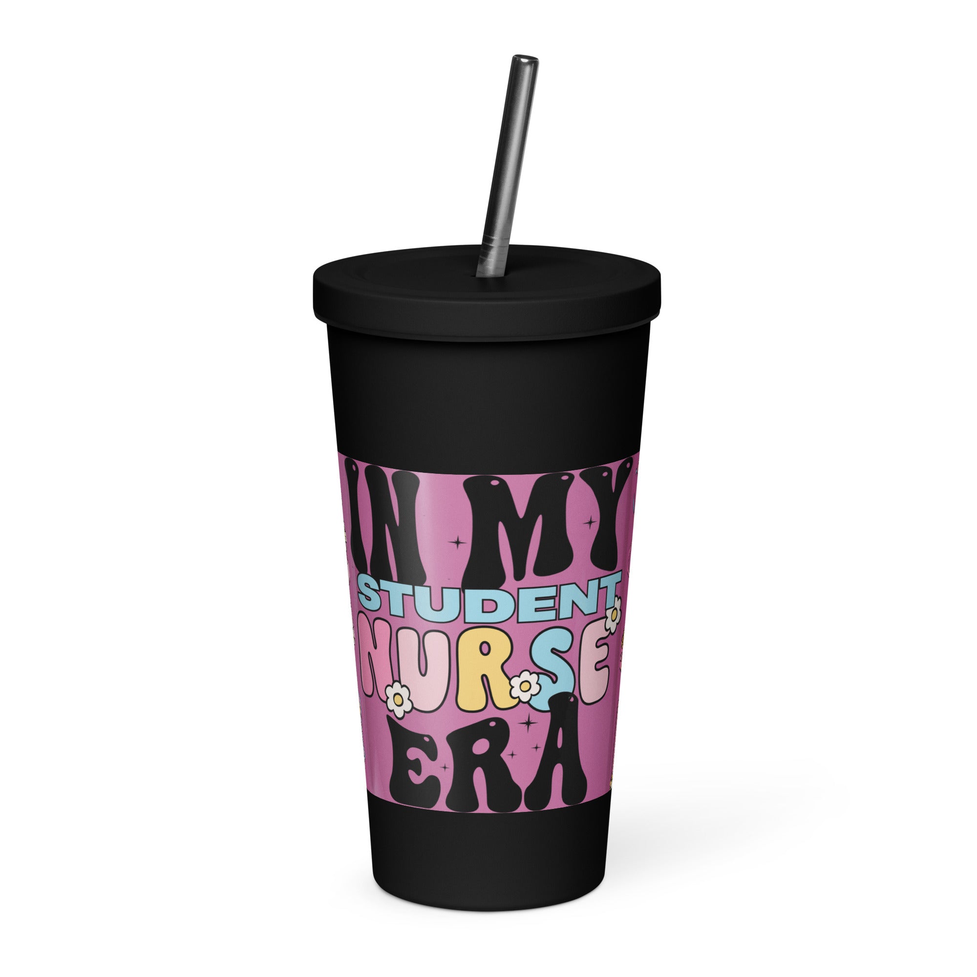 IN MY STUDENT NURSE ERA - Nurse Tumbler (Insulated with Straw)