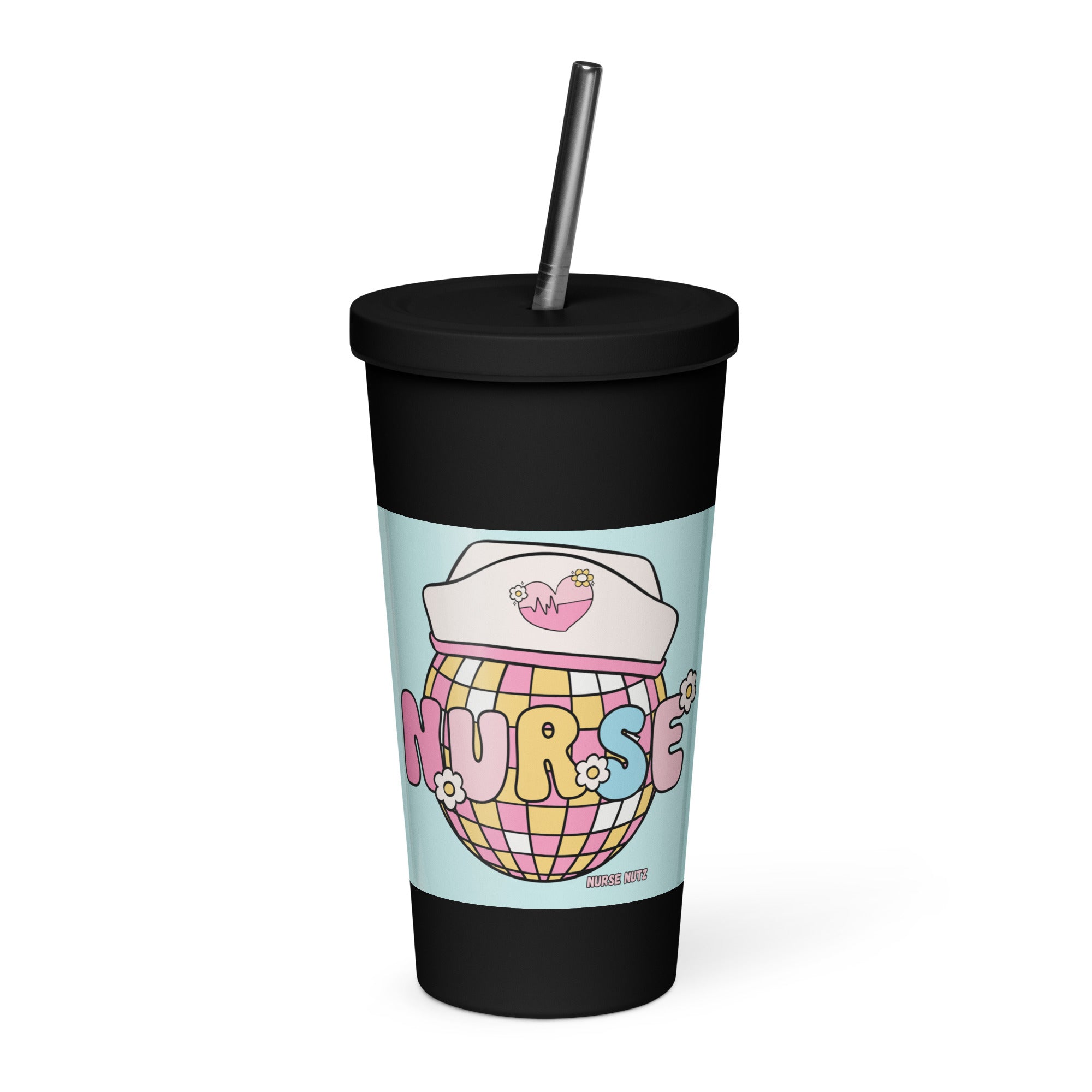 FUN NURSE - Nurse Tumbler (Insulated with Straw)