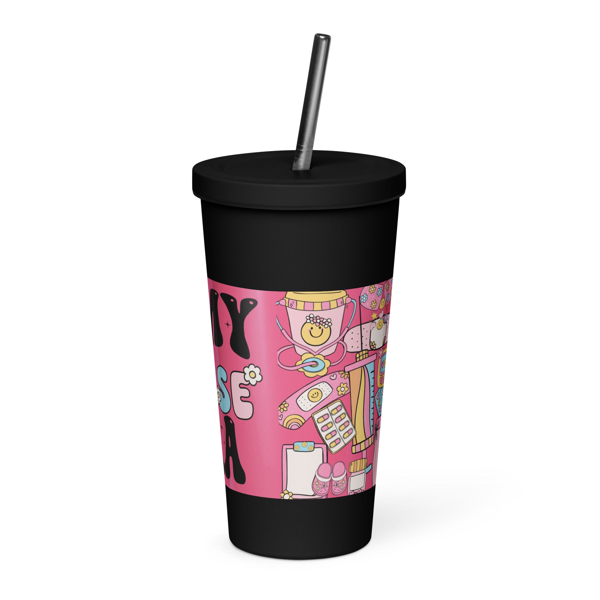 IN MY NURSE ERA - Nurse Tumbler (Insulated with Straw)