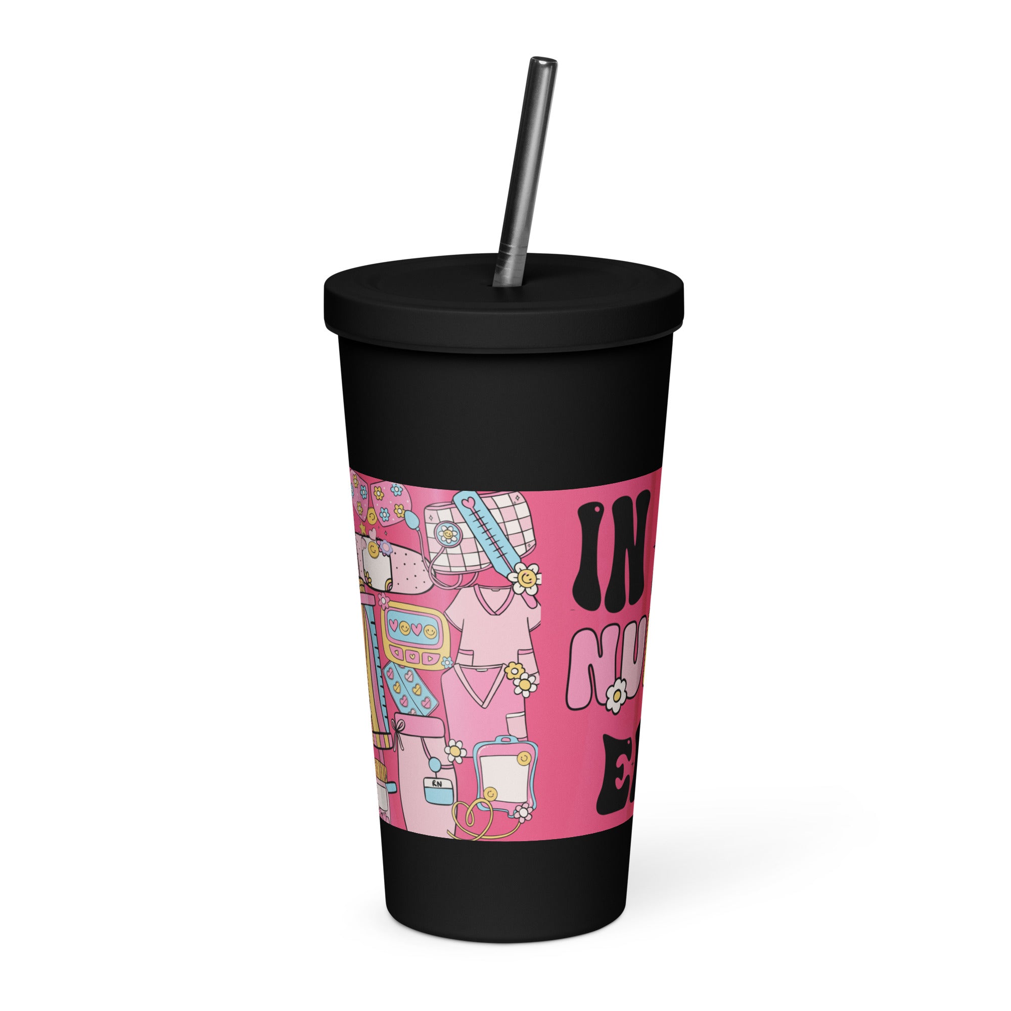 IN MY NURSE ERA - Nurse Tumbler (Insulated with Straw)