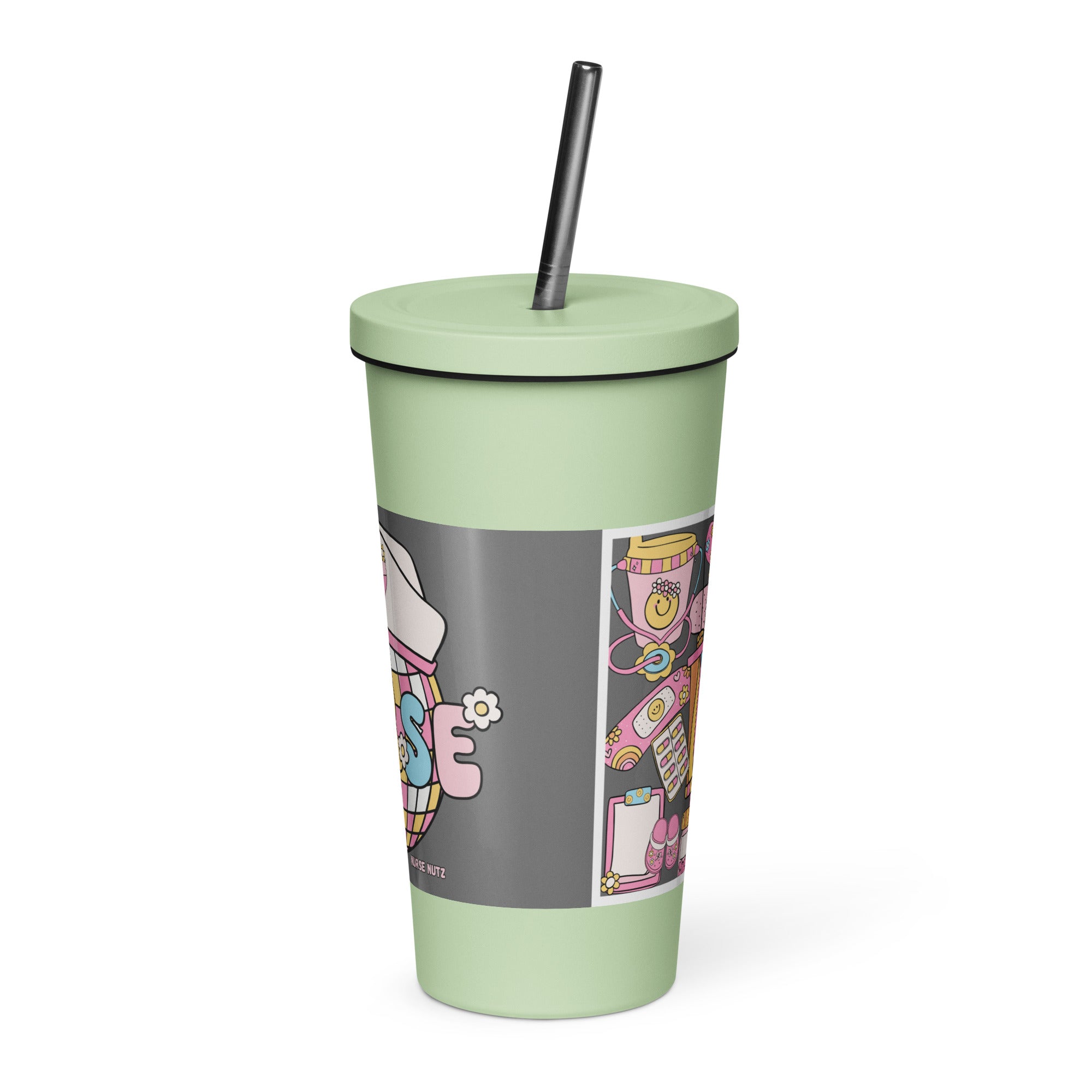 FUN NURSE - Nurse Tumbler (Insulated with Straw)