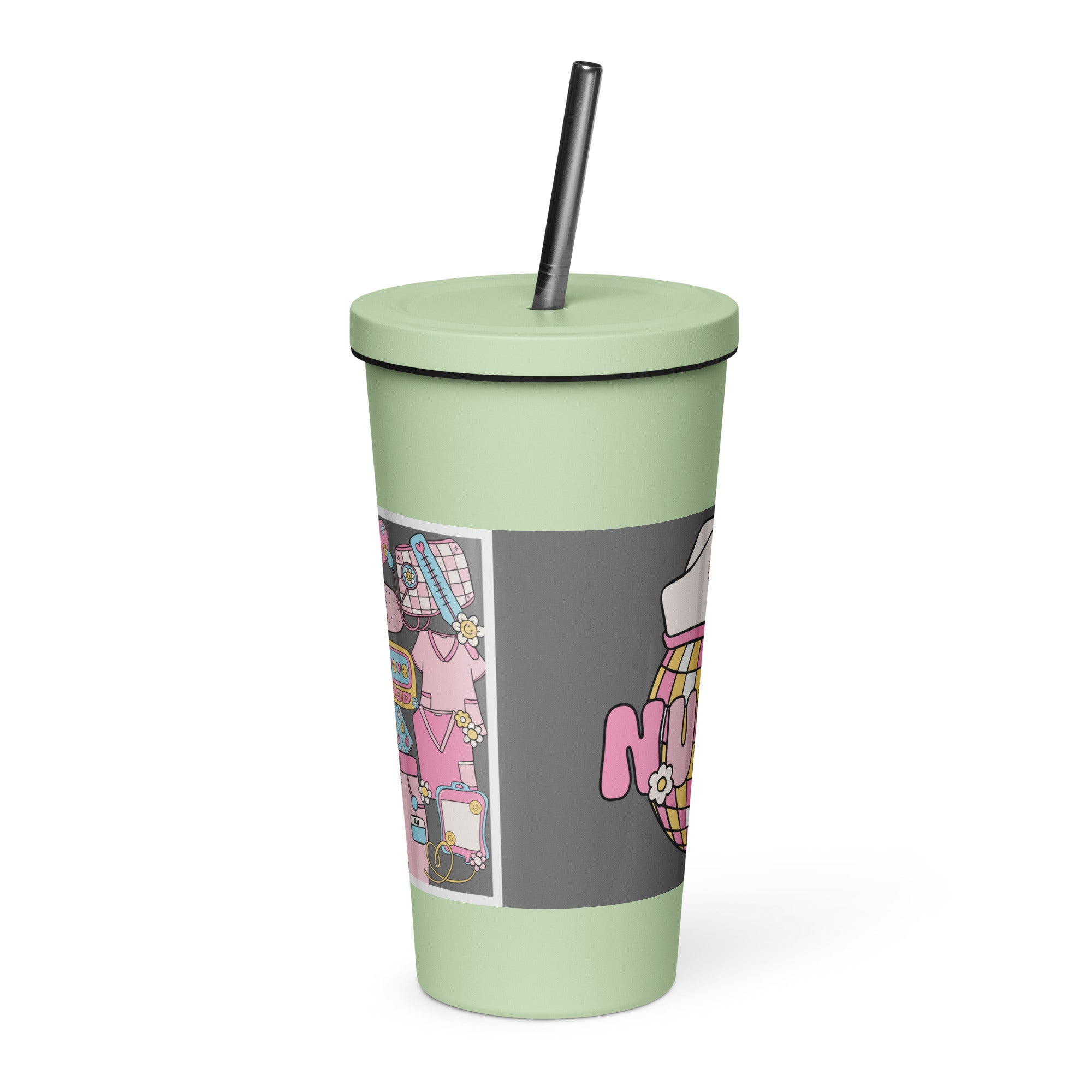 FUN NURSE - Nurse Tumbler (Insulated with Straw)