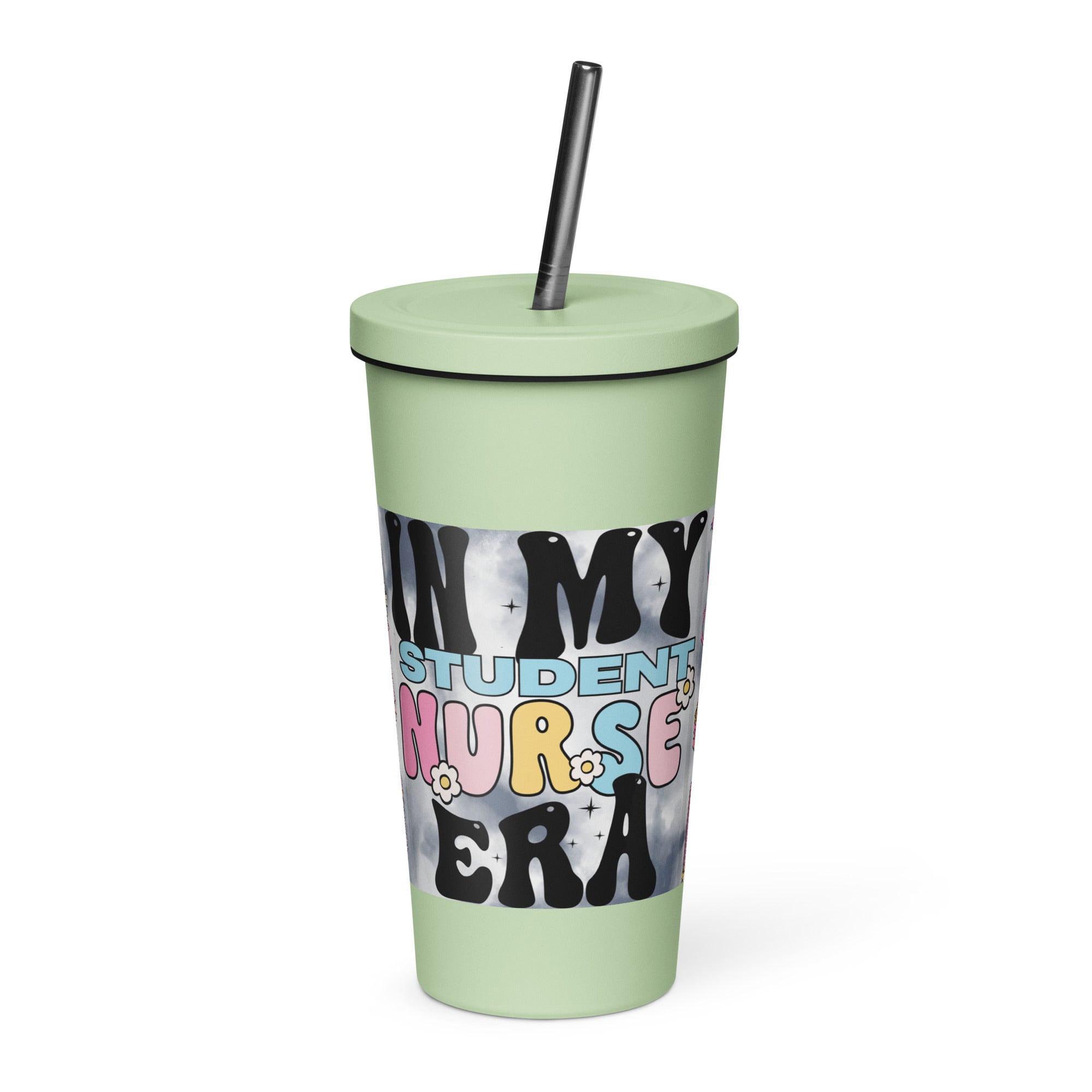 IN MY STUDENT NURSE ERA - Nurse Tumbler (Insulated with Straw)