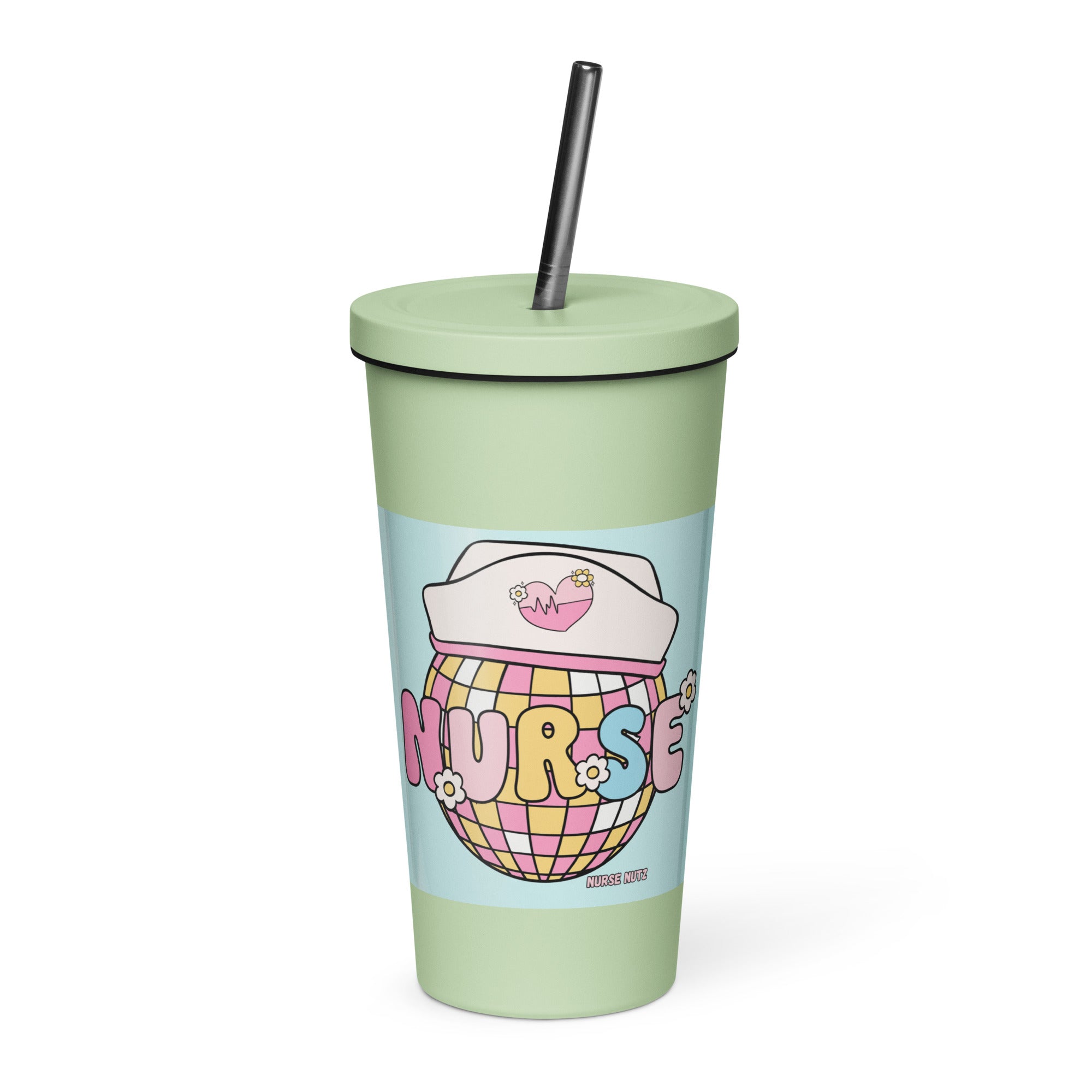 FUN NURSE - Nurse Tumbler (Insulated with Straw)