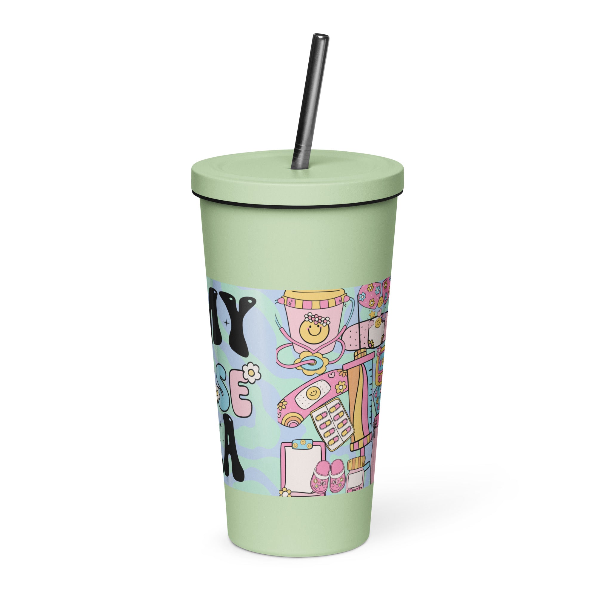 IN MY NURSE ERA - Nurse Tumbler (Insulated with Straw)