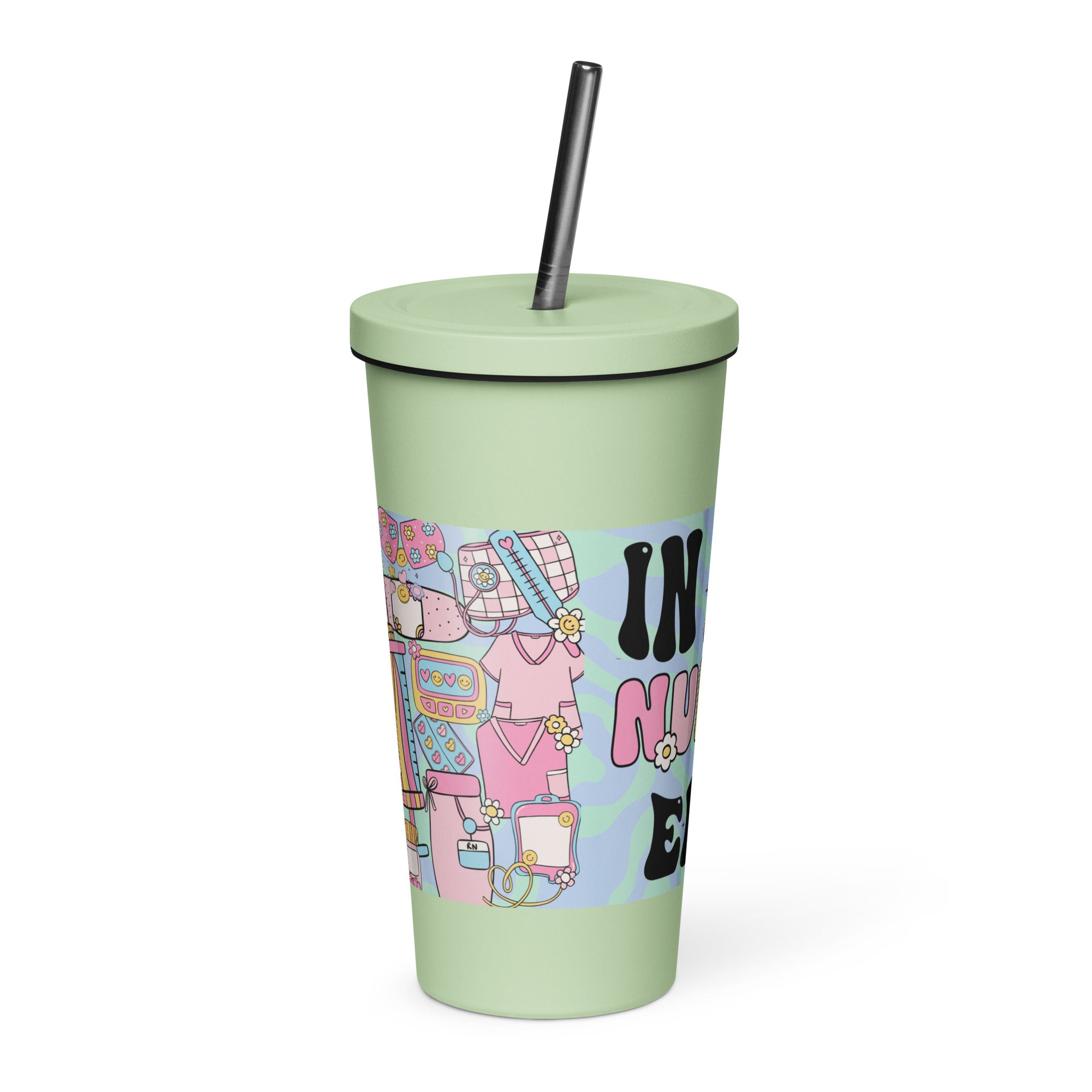 IN MY NURSE ERA - Nurse Tumbler (Insulated with Straw)