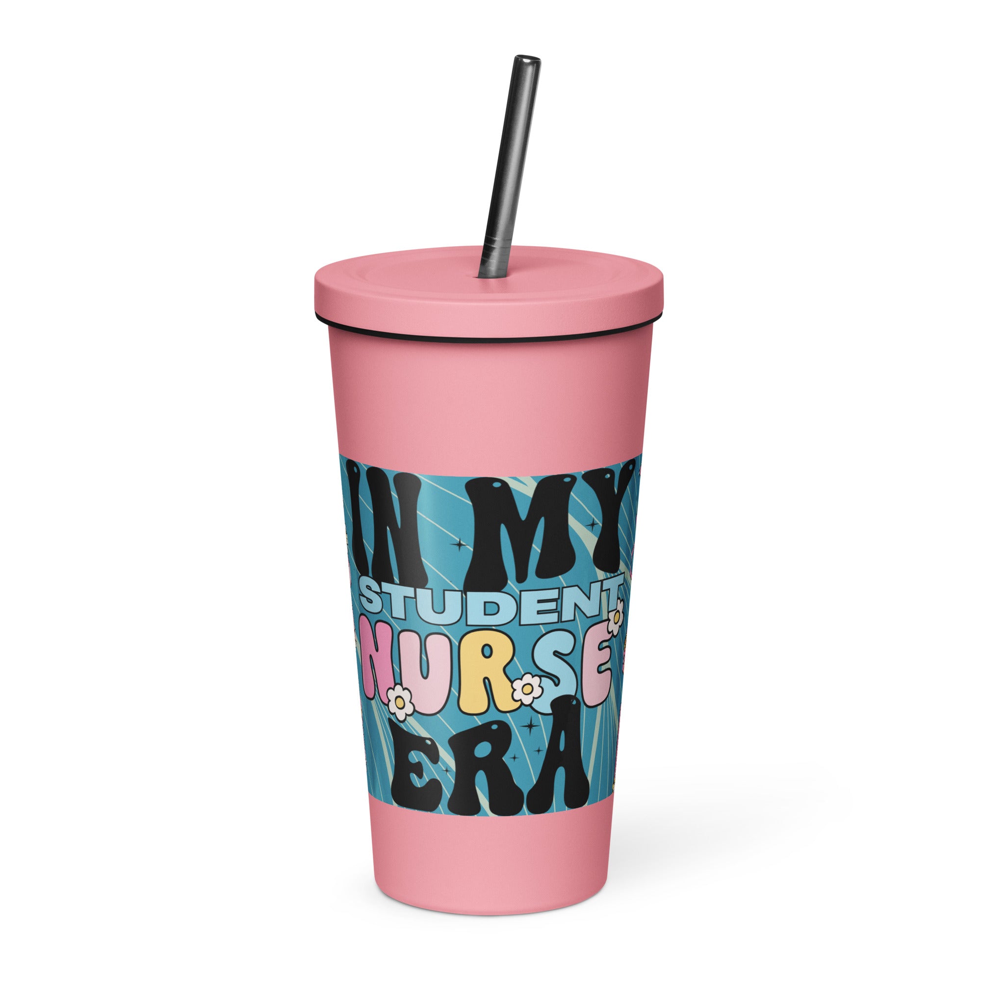 IN MY STUDENT NURSE ERA - Nurse Tumbler (Insulated with Straw)