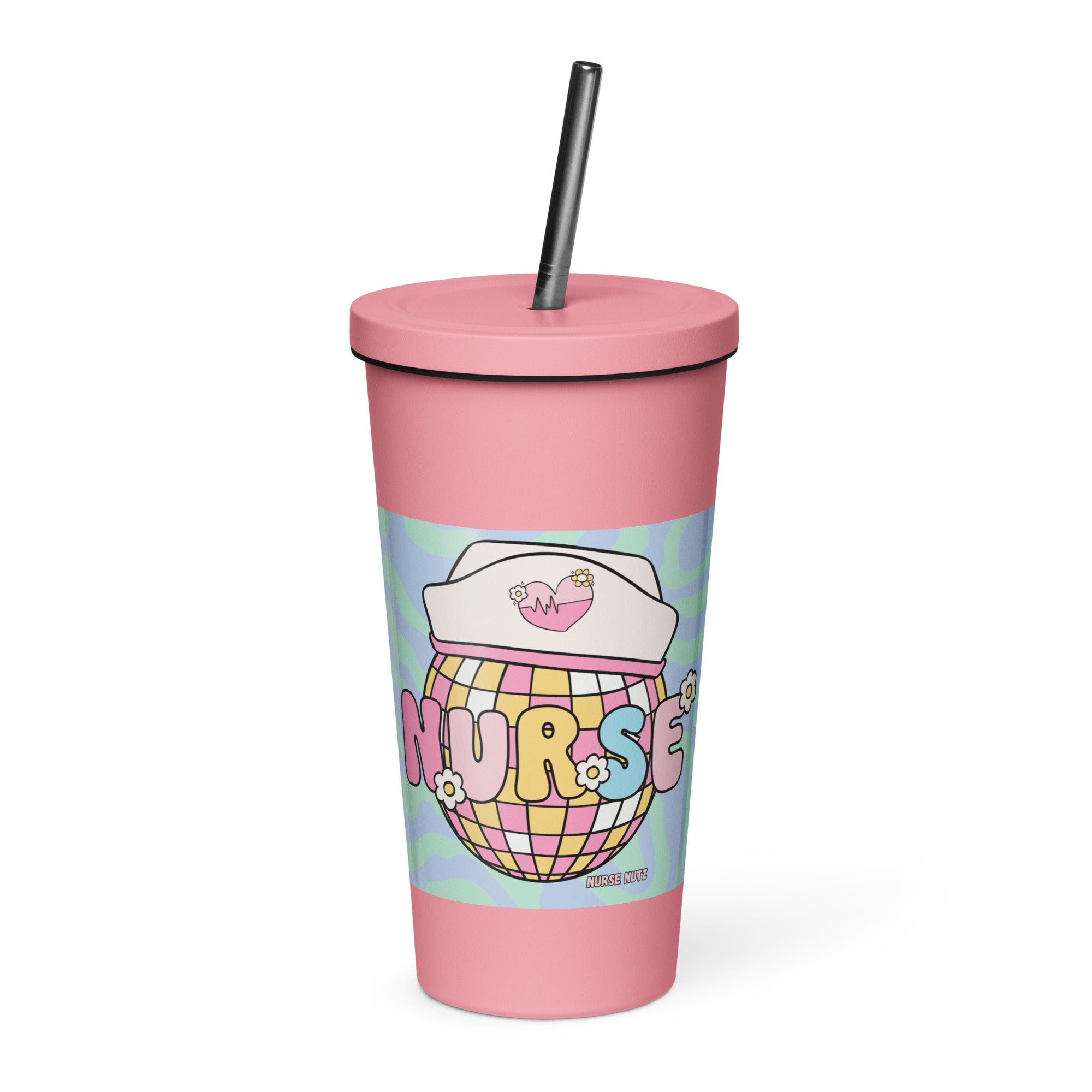 FUN NURSE - Nurse Tumbler (Insulated with Straw)