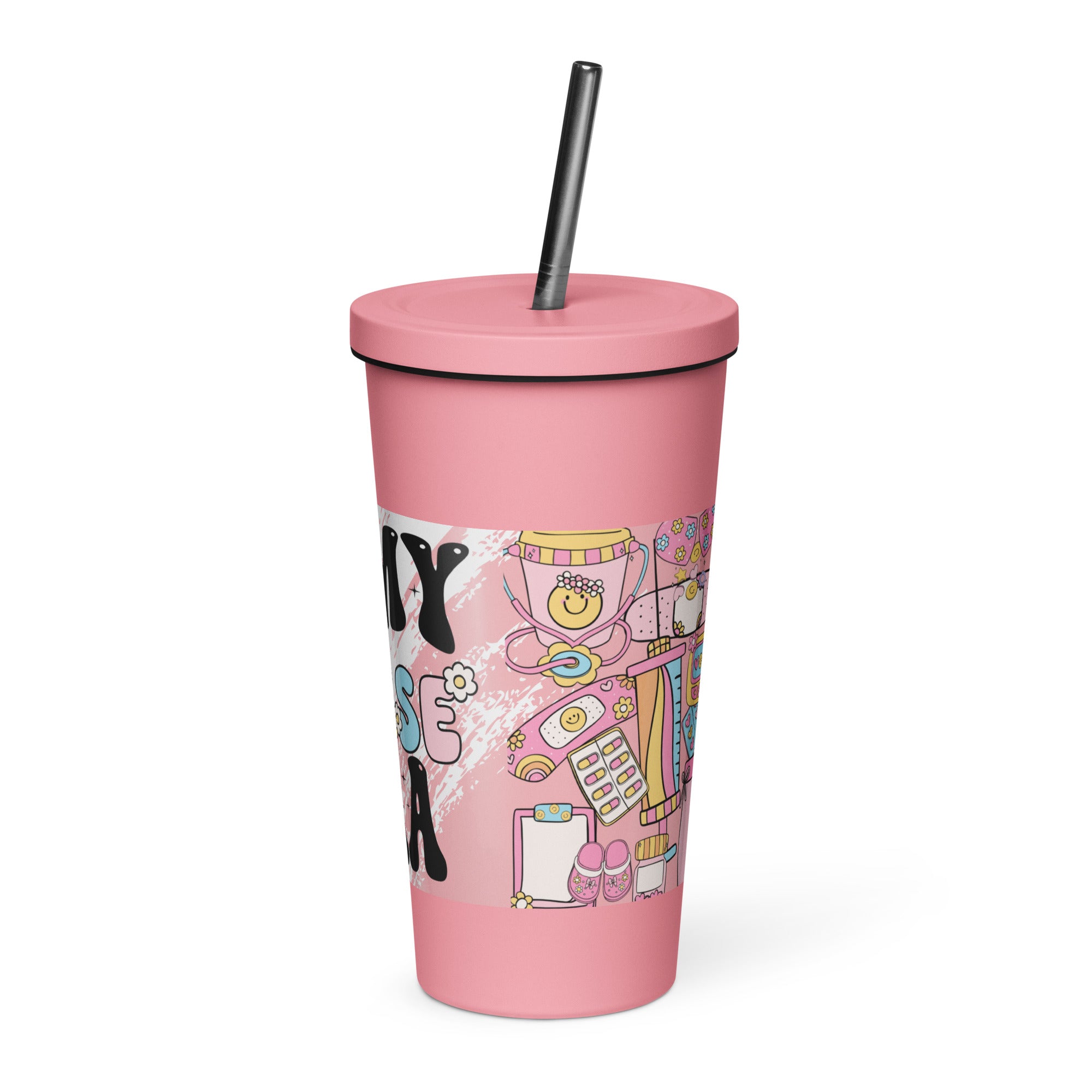 IN MY NURSE ERA - Nurse Tumbler (Insulated with Straw)