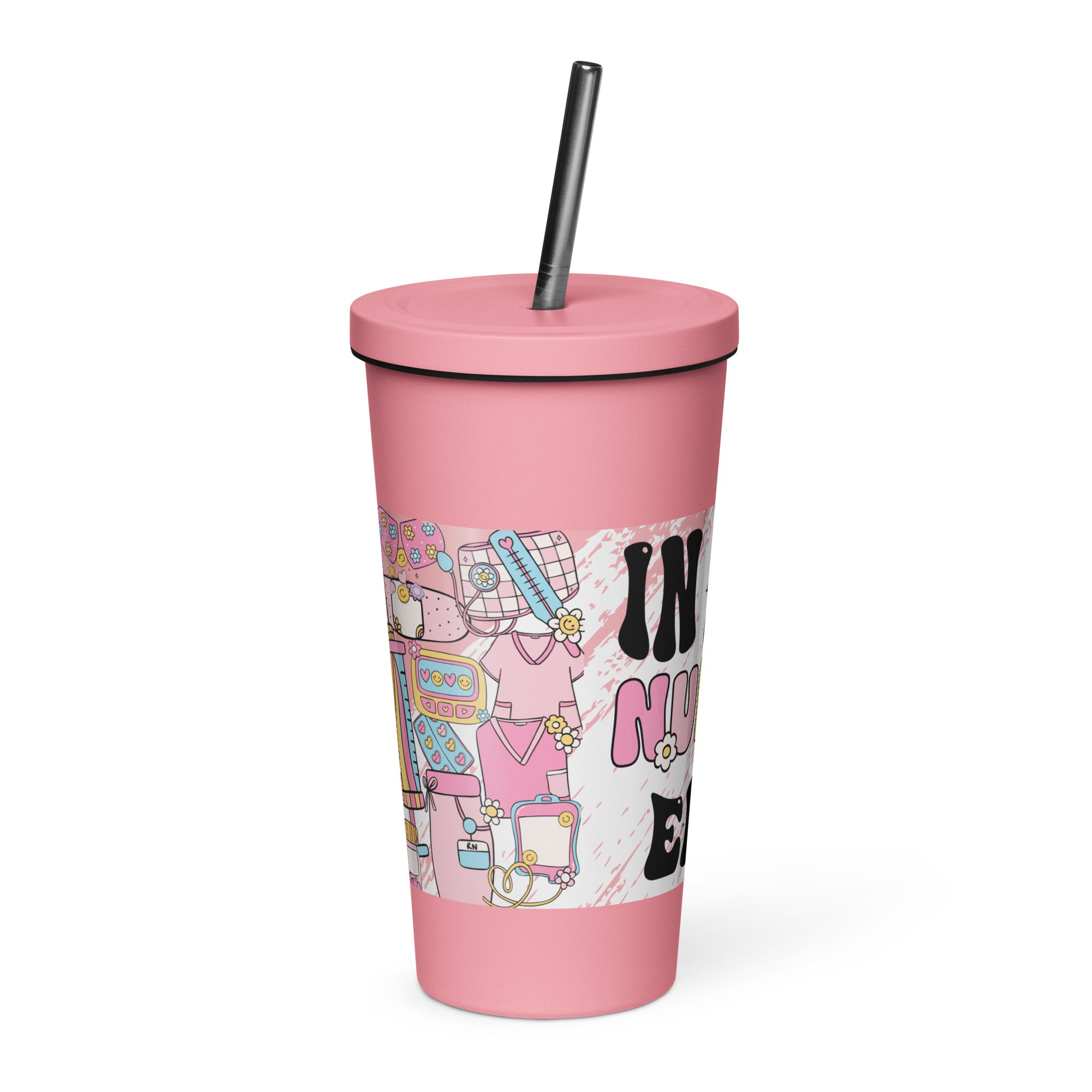 IN MY NURSE ERA - Nurse Tumbler (Insulated with Straw)