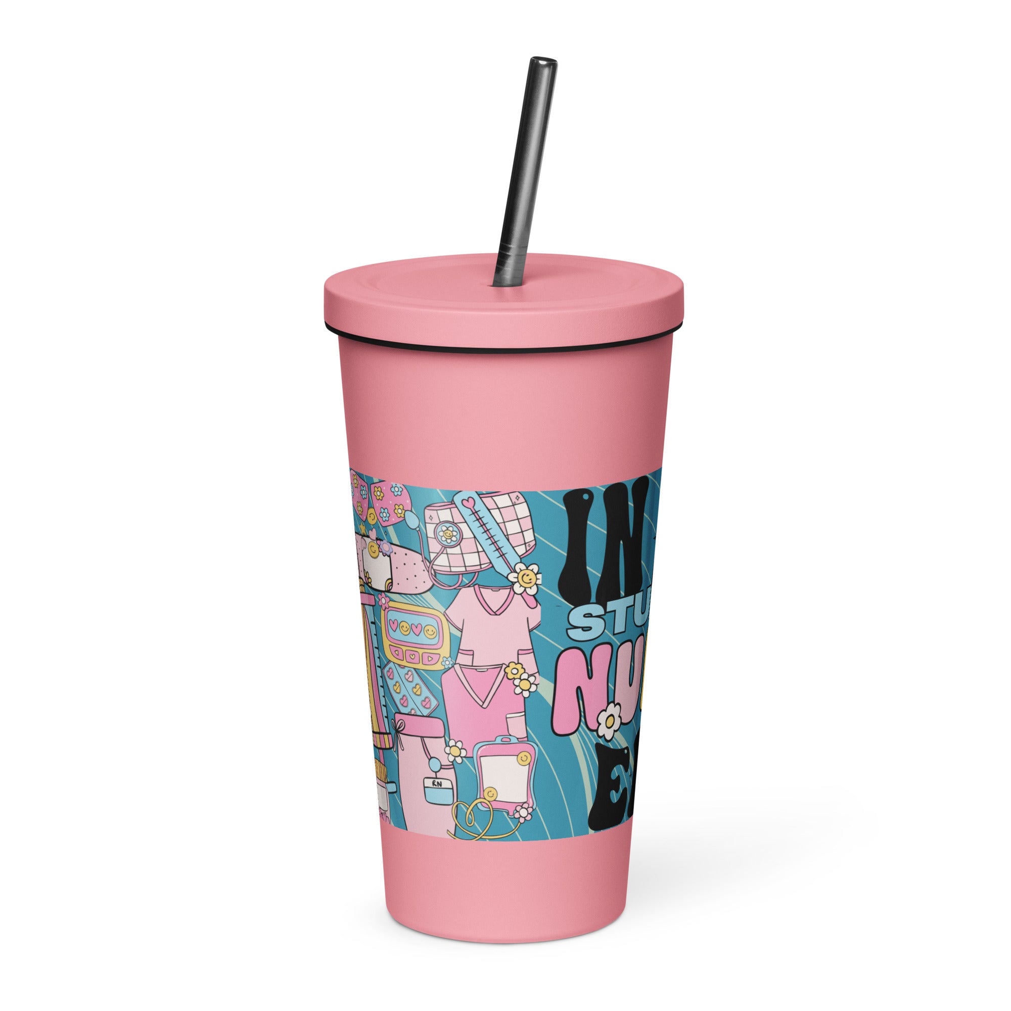 IN MY STUDENT NURSE ERA - Nurse Tumbler (Insulated with Straw)