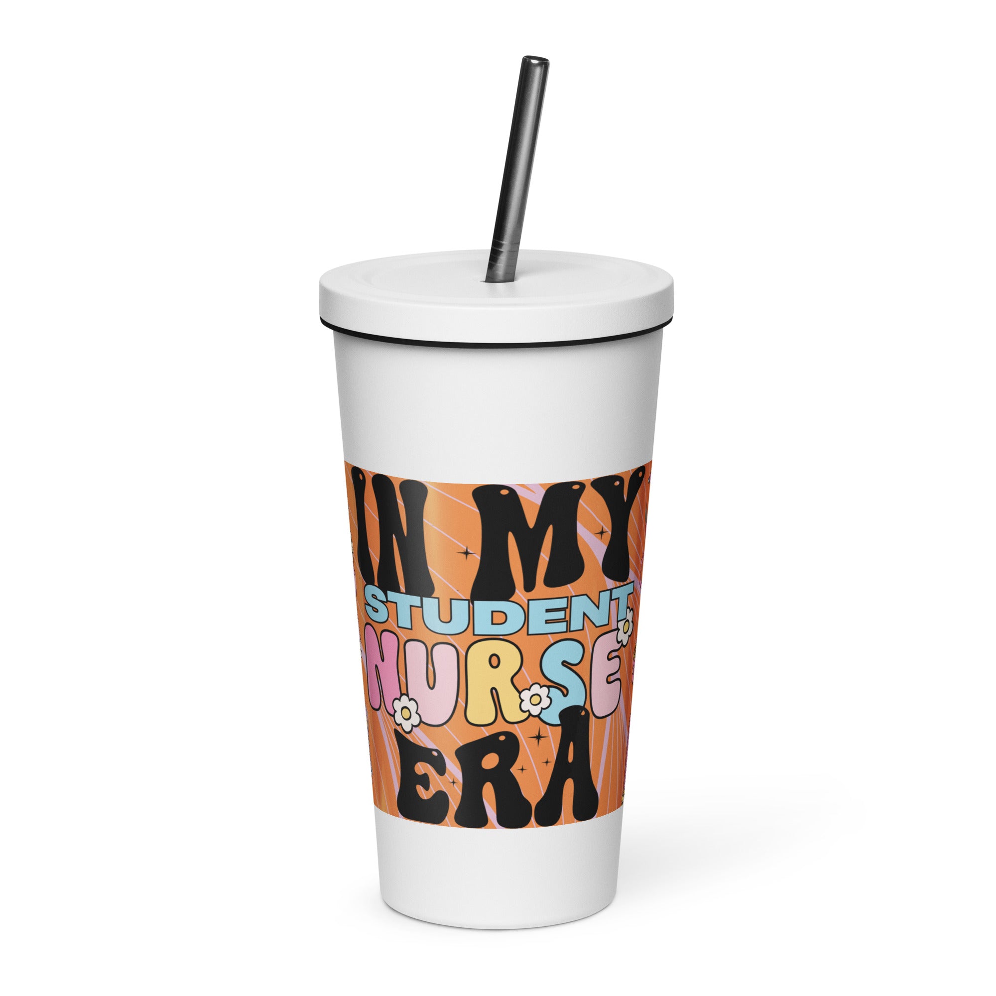 IN MY STUDENT NURSE ERA - Nurse Tumbler (Insulated with Straw)