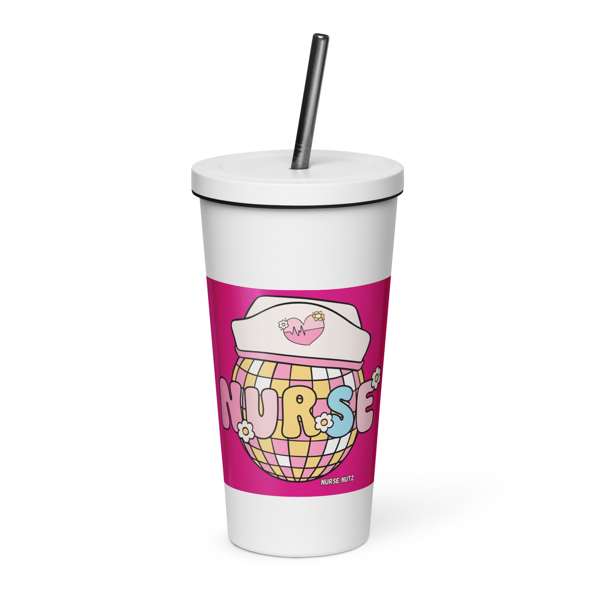 FUN NURSE - Nurse Tumbler (Insulated with Straw)