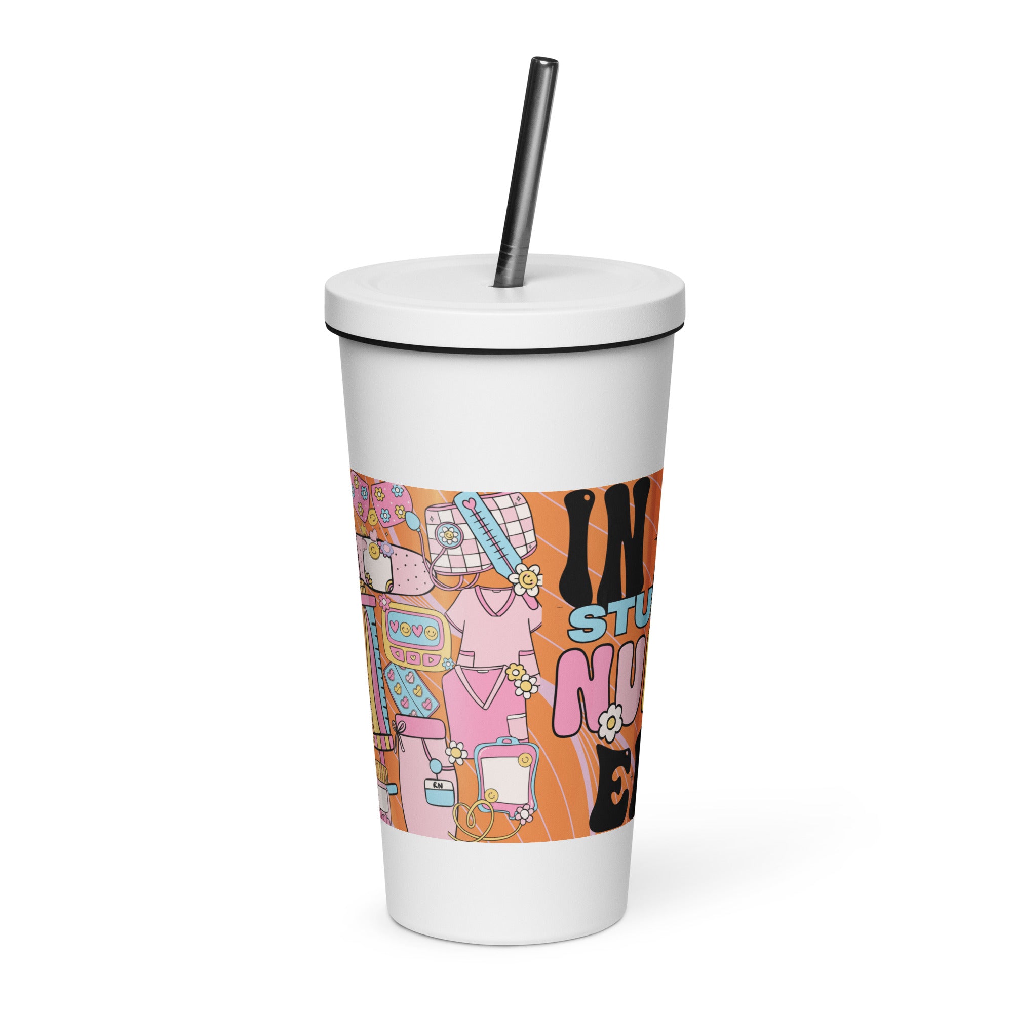 IN MY STUDENT NURSE ERA - Nurse Tumbler (Insulated with Straw)