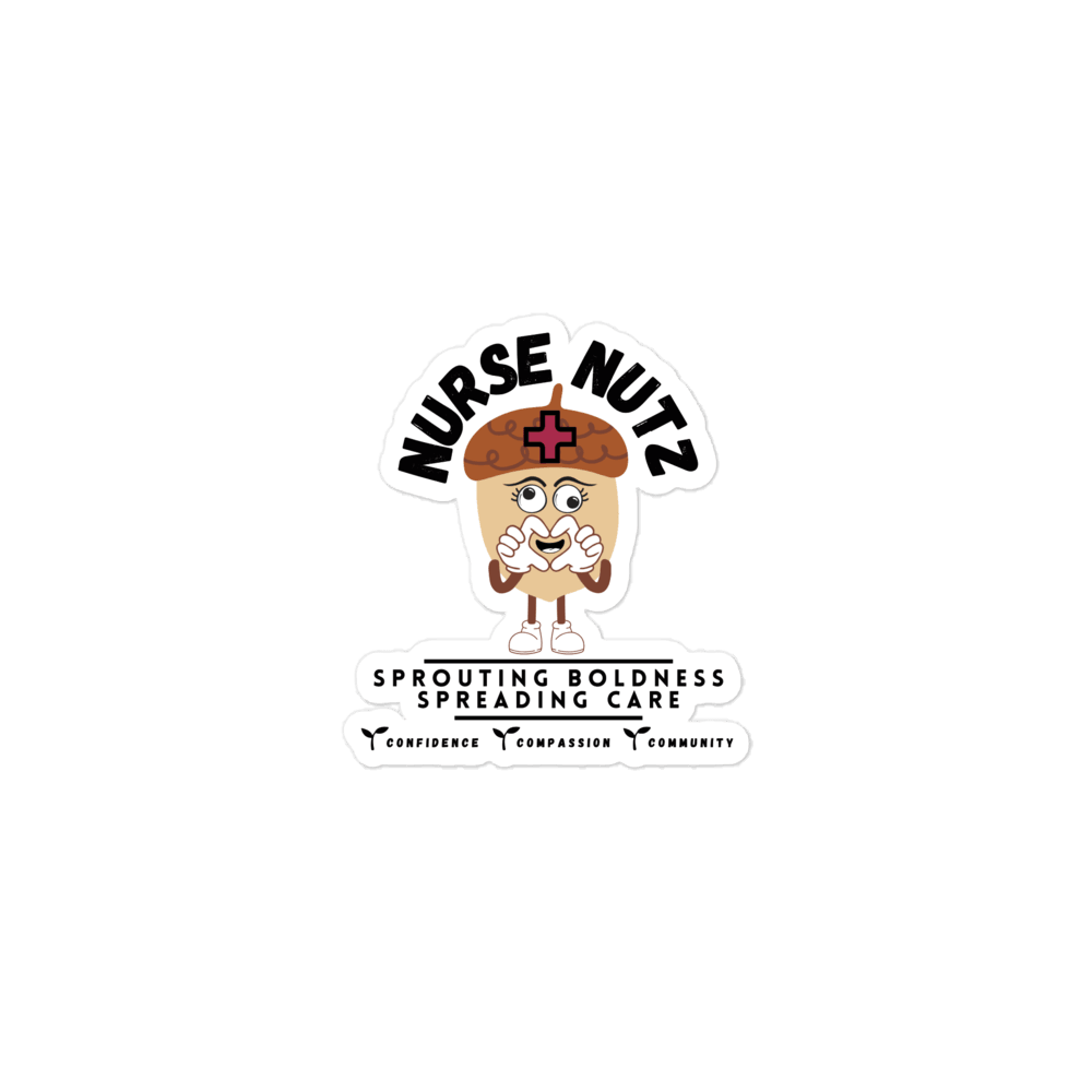 NURSE NUTZ LOGO - Nurse Sticker