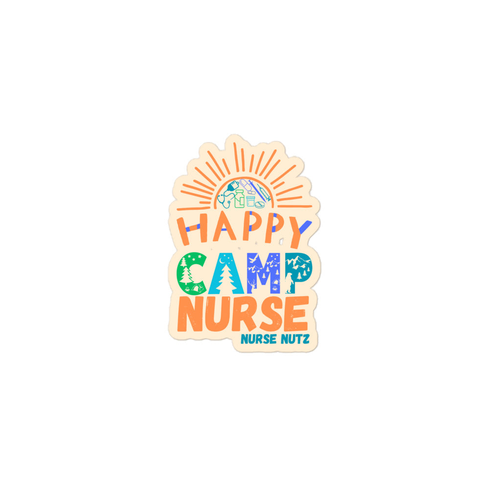 HAPPY CAMP NURSE - Nurse Sticker