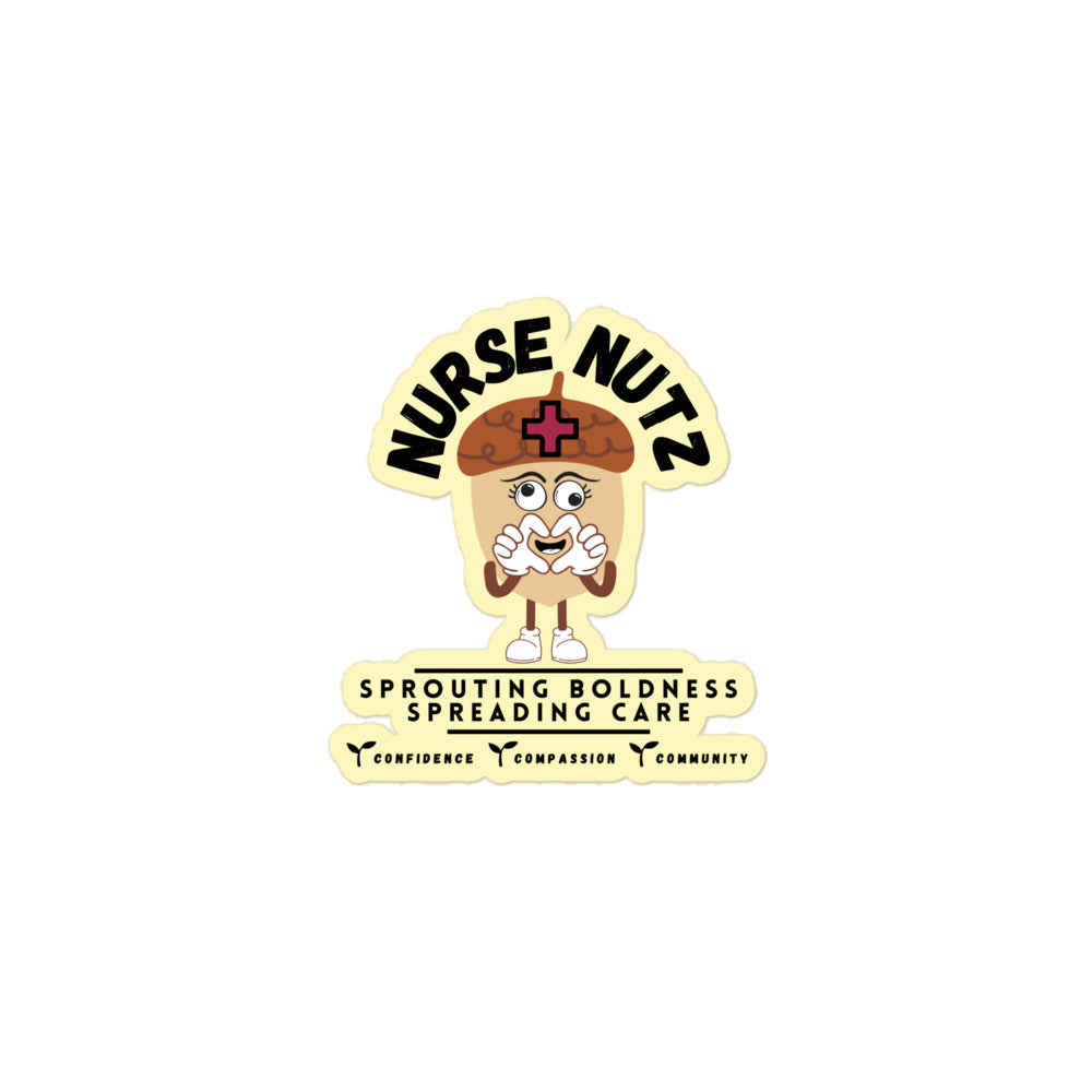 NURSE NUTZ LOGO - Nurse Sticker