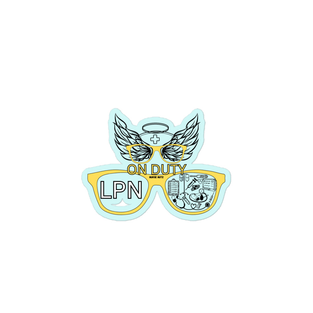 ON DUTY LPN - Nurse Sticker