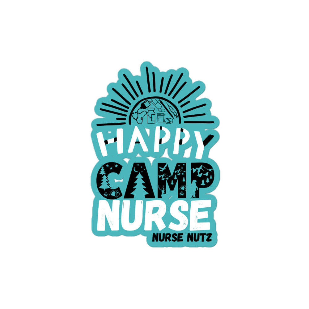 HAPPY CAMP NURSE - Nurse Sticker