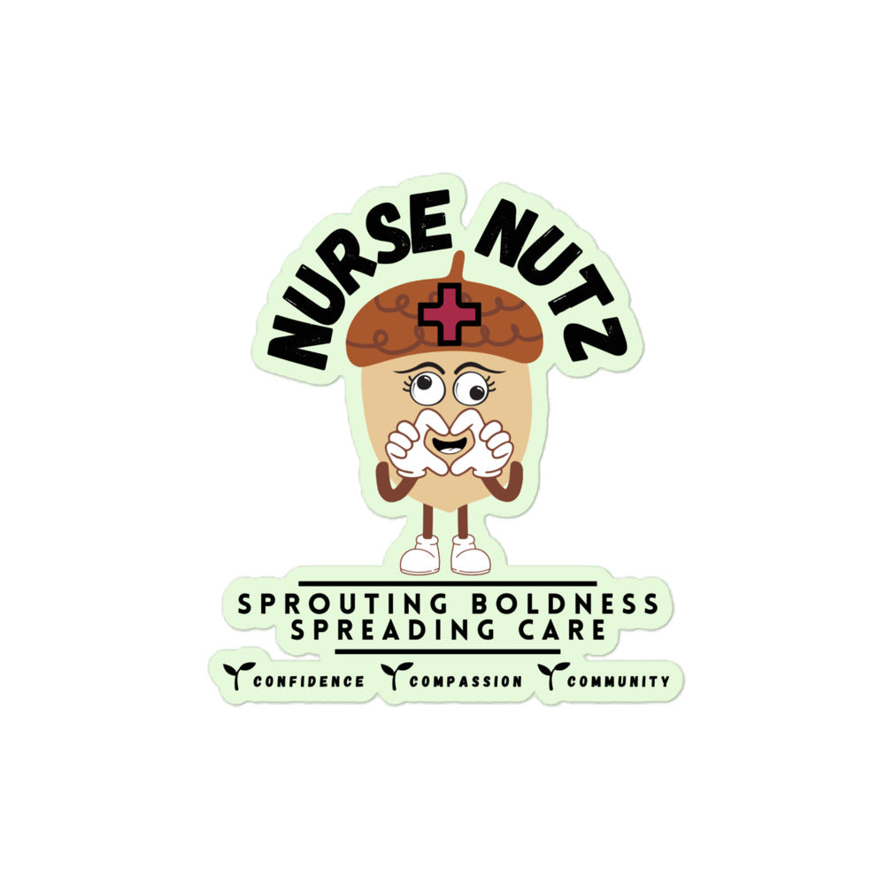 NURSE NUTZ LOGO - Nurse Sticker