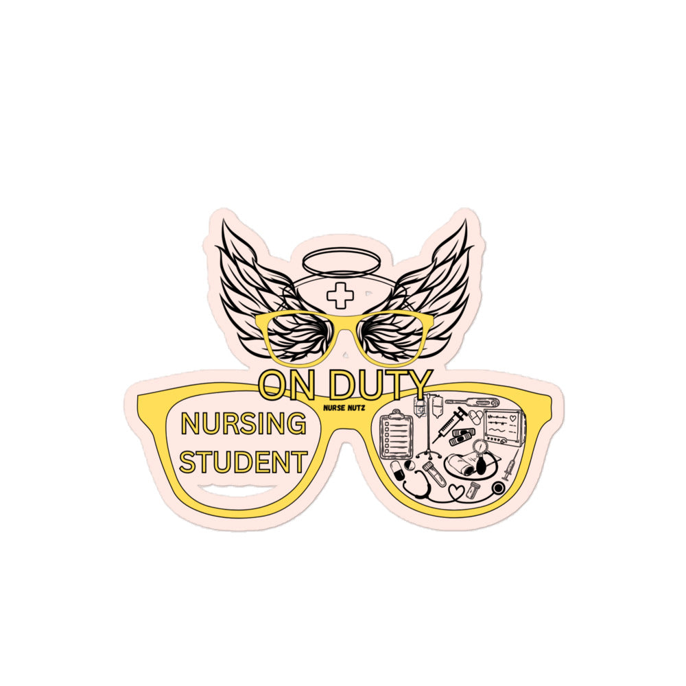 ON DUTY NURSING STUDENT - Nurse Sticker