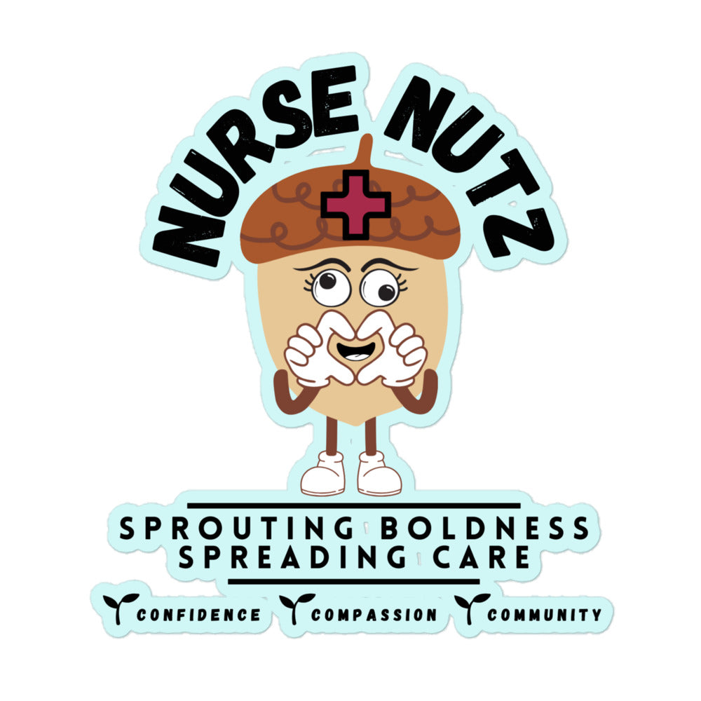 NURSE NUTZ LOGO - Nurse Sticker