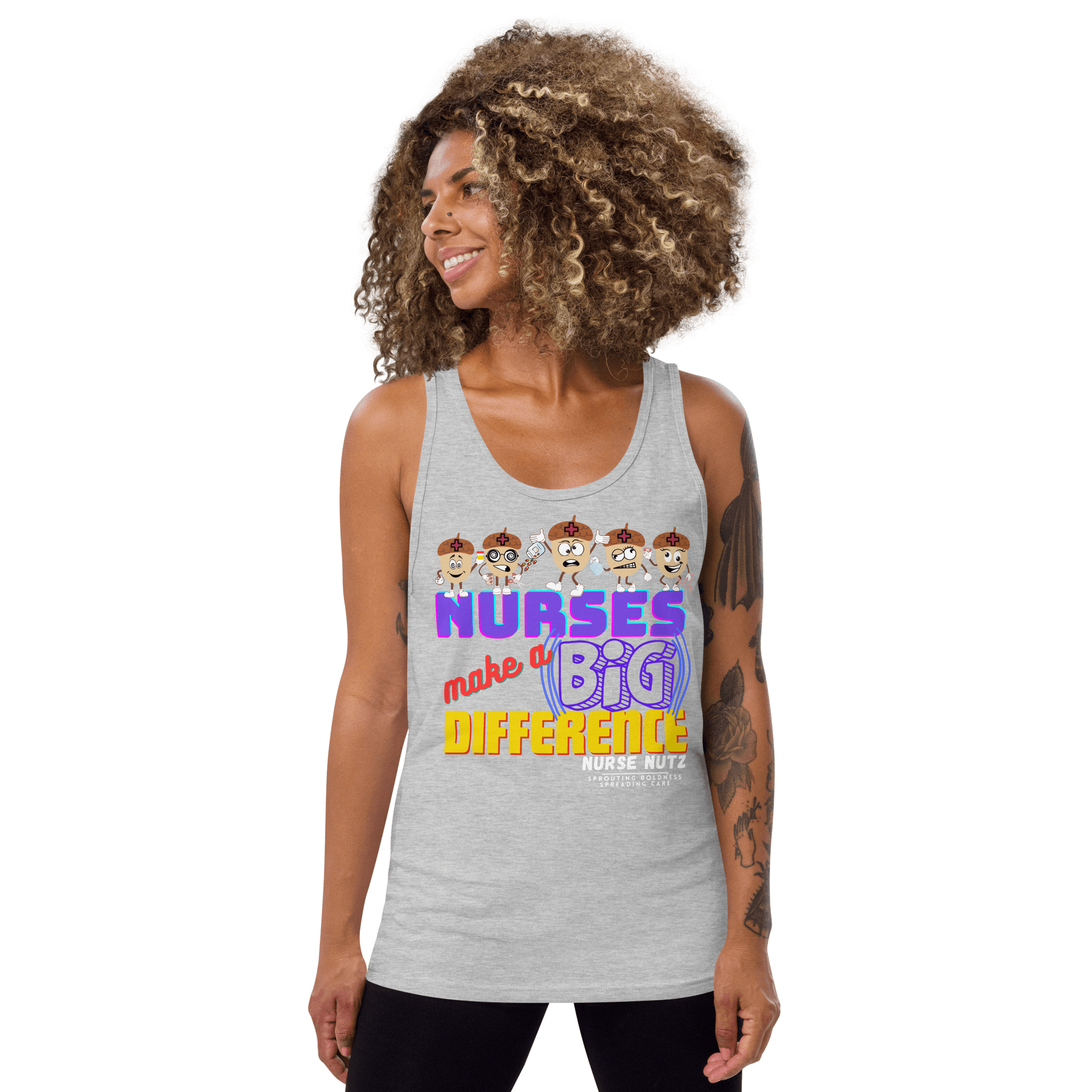 NURSES MAKE A BIG DIFFERENCE - Men's (Unisex) Tank