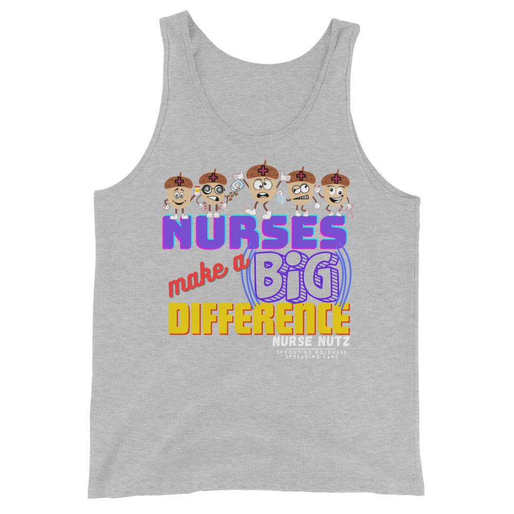 NURSES MAKE A BIG DIFFERENCE - Men's (Unisex) Tank