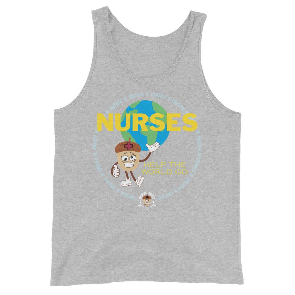 NURSES HELP THE WORLD GO ROUND & ROUND... - Men's (Unisex) Tank