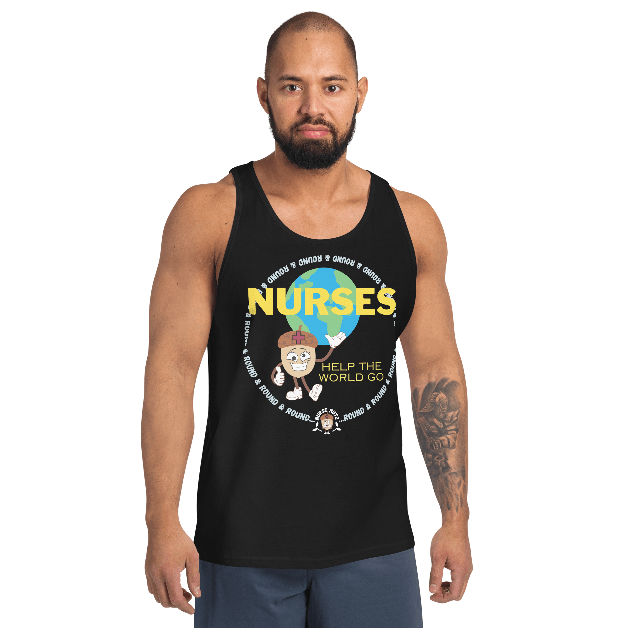 NURSES HELP THE WORLD GO ROUND & ROUND... - Men's (Unisex) Tank