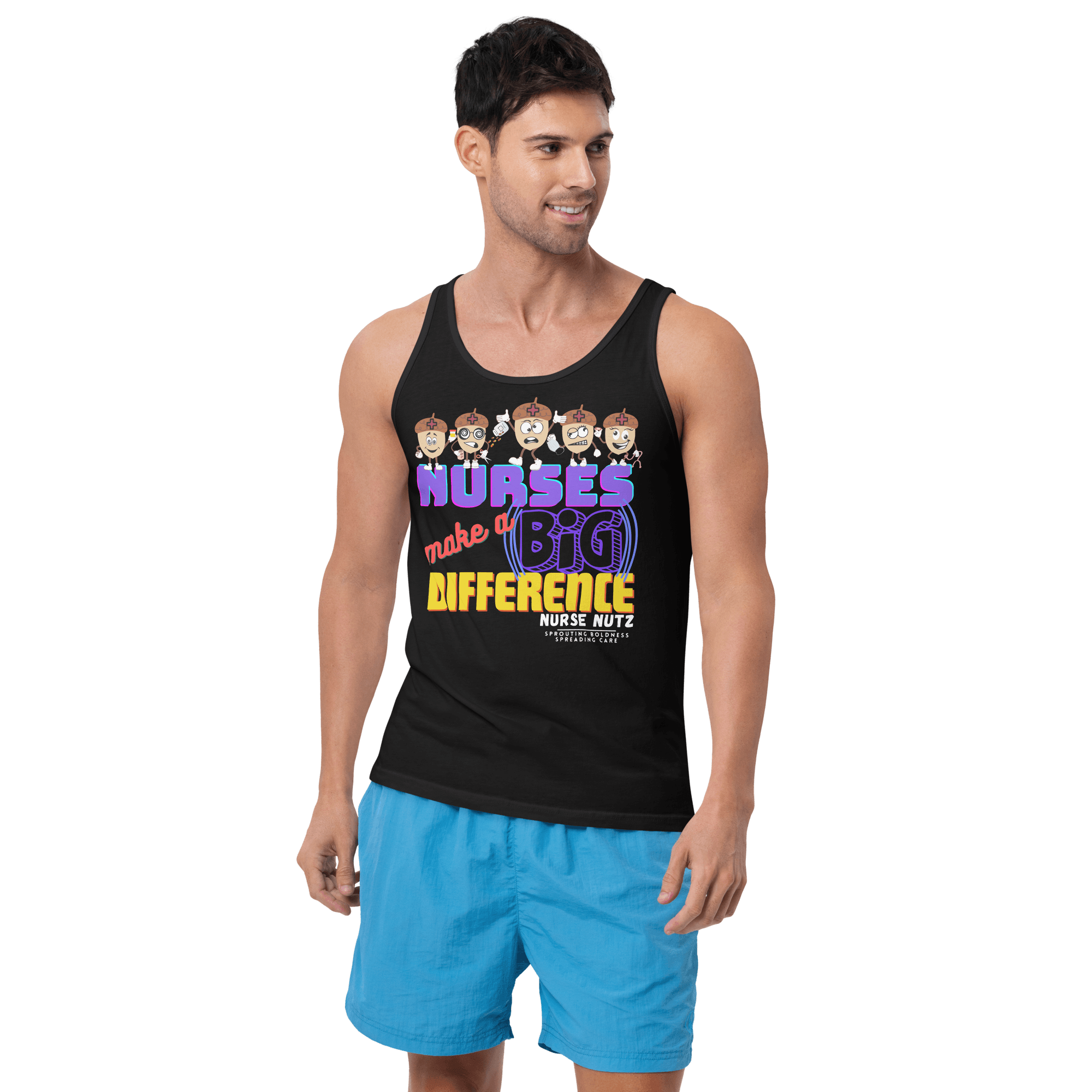 NURSES MAKE A BIG DIFFERENCE - Men's (Unisex) Tank