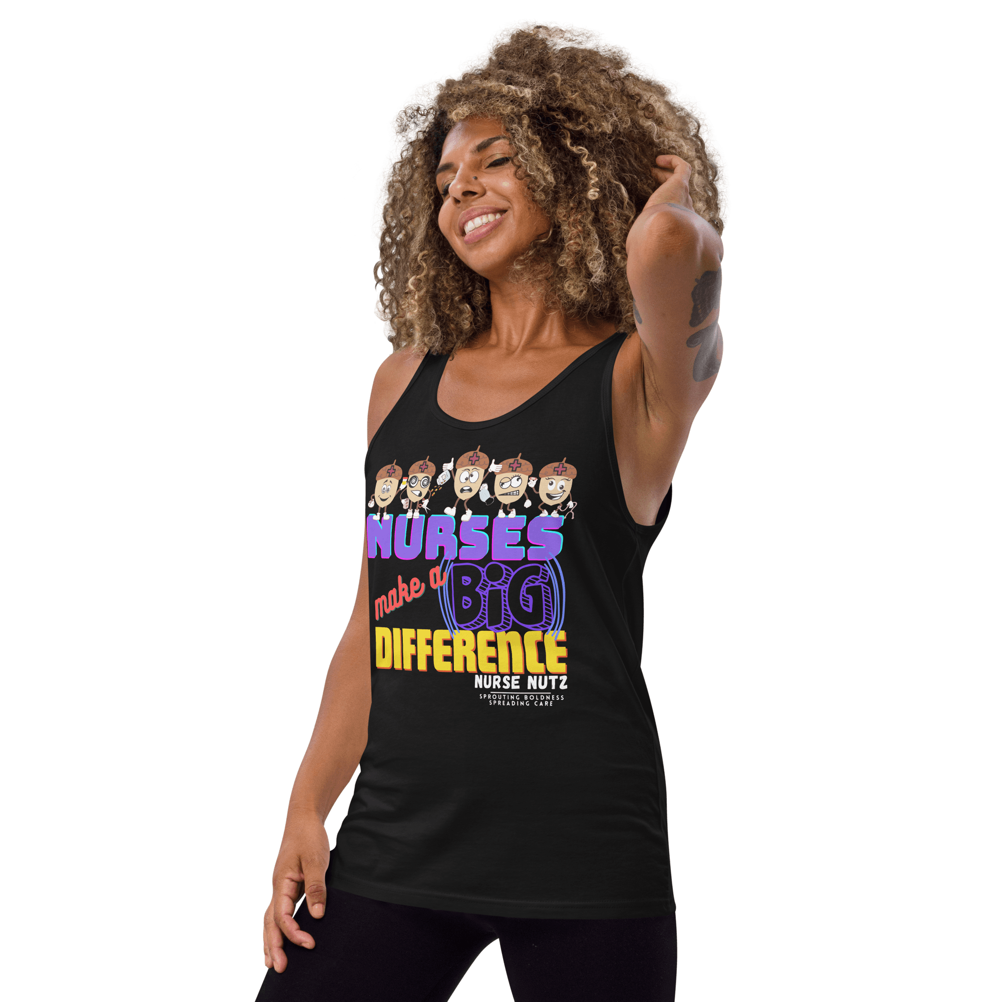 NURSES MAKE A BIG DIFFERENCE - Men's (Unisex) Tank