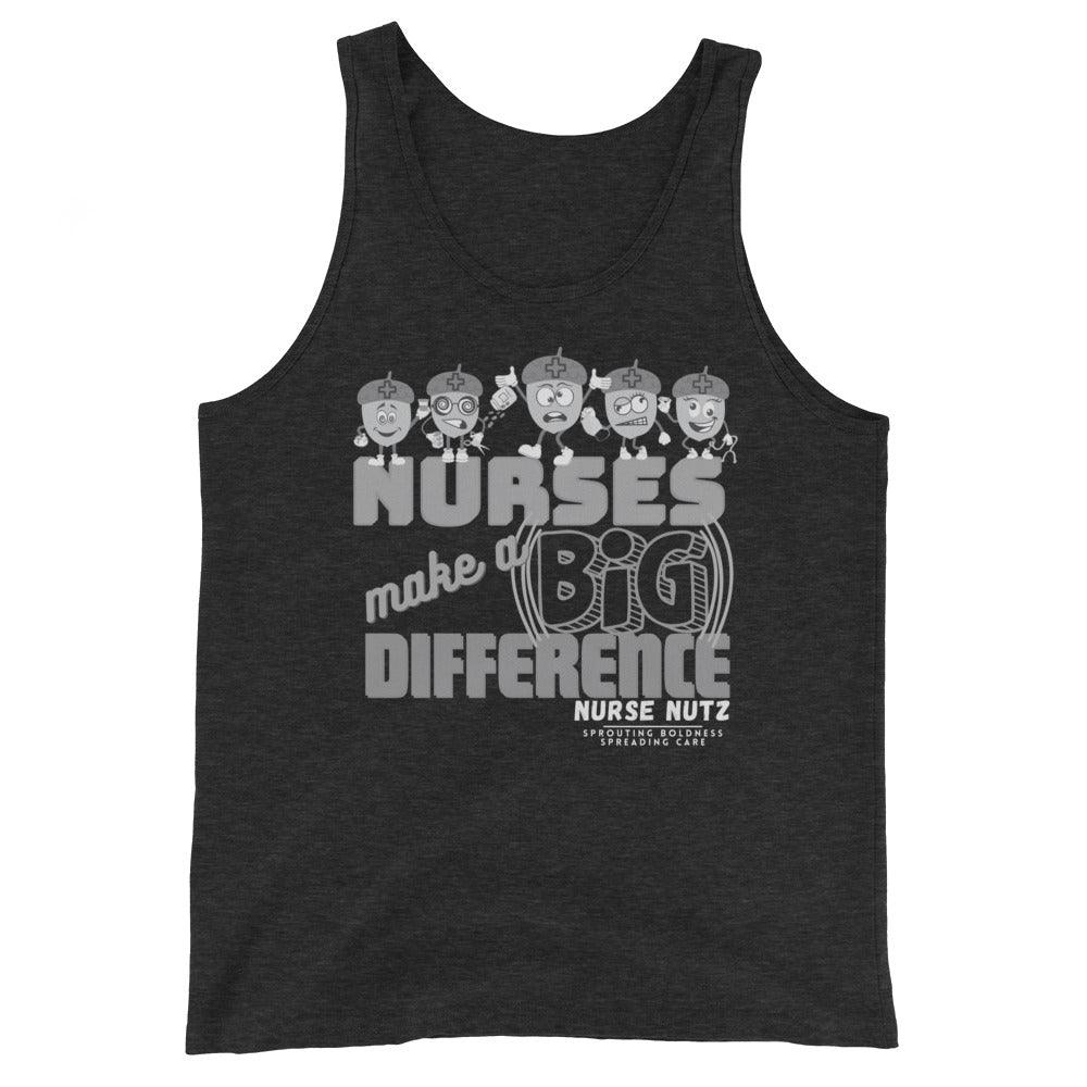 NURSES MAKE A BIG DIFFERENCE - Men's (Unisex) Tank