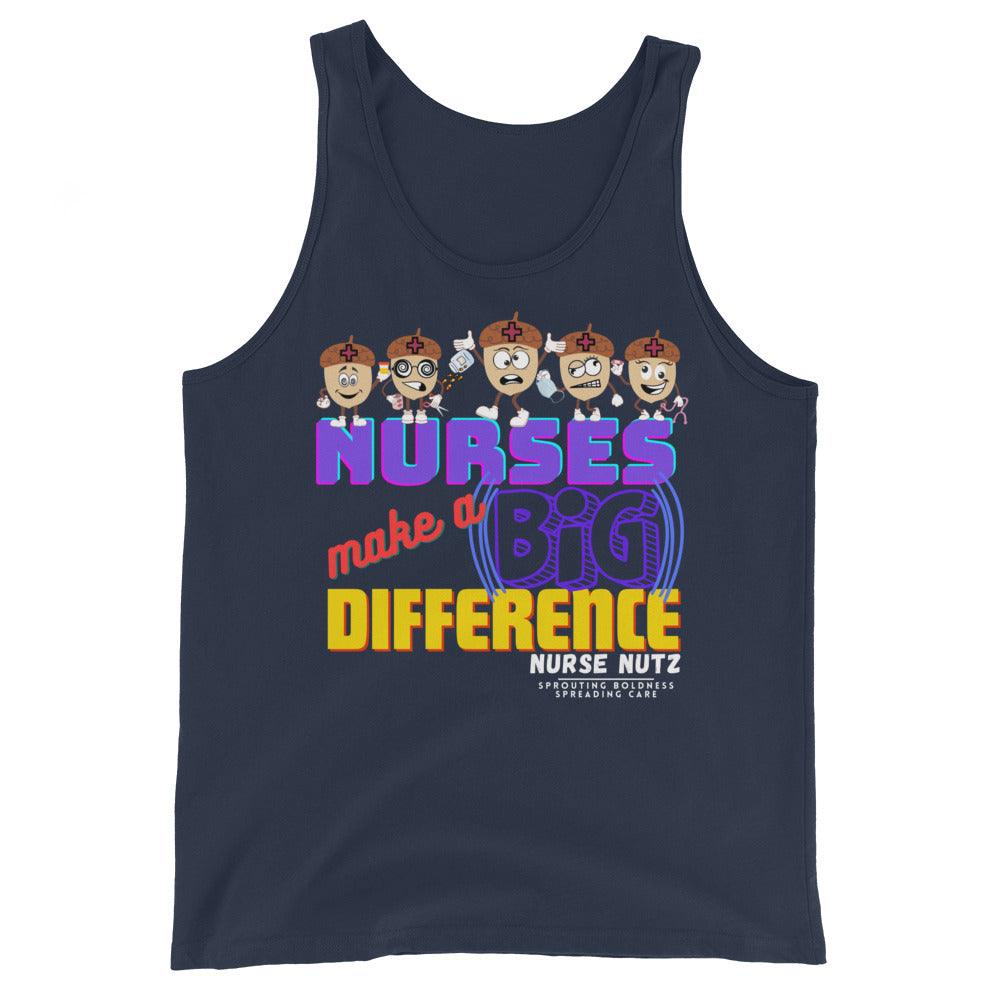 NURSES MAKE A BIG DIFFERENCE - Men's (Unisex) Tank