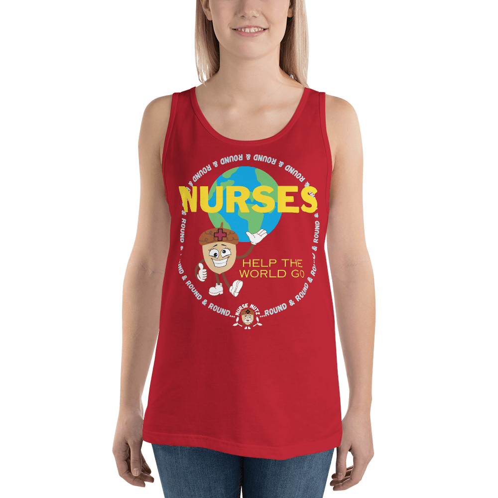 NURSES HELP THE WORLD GO ROUND & ROUND... - Men's (Unisex) Tank