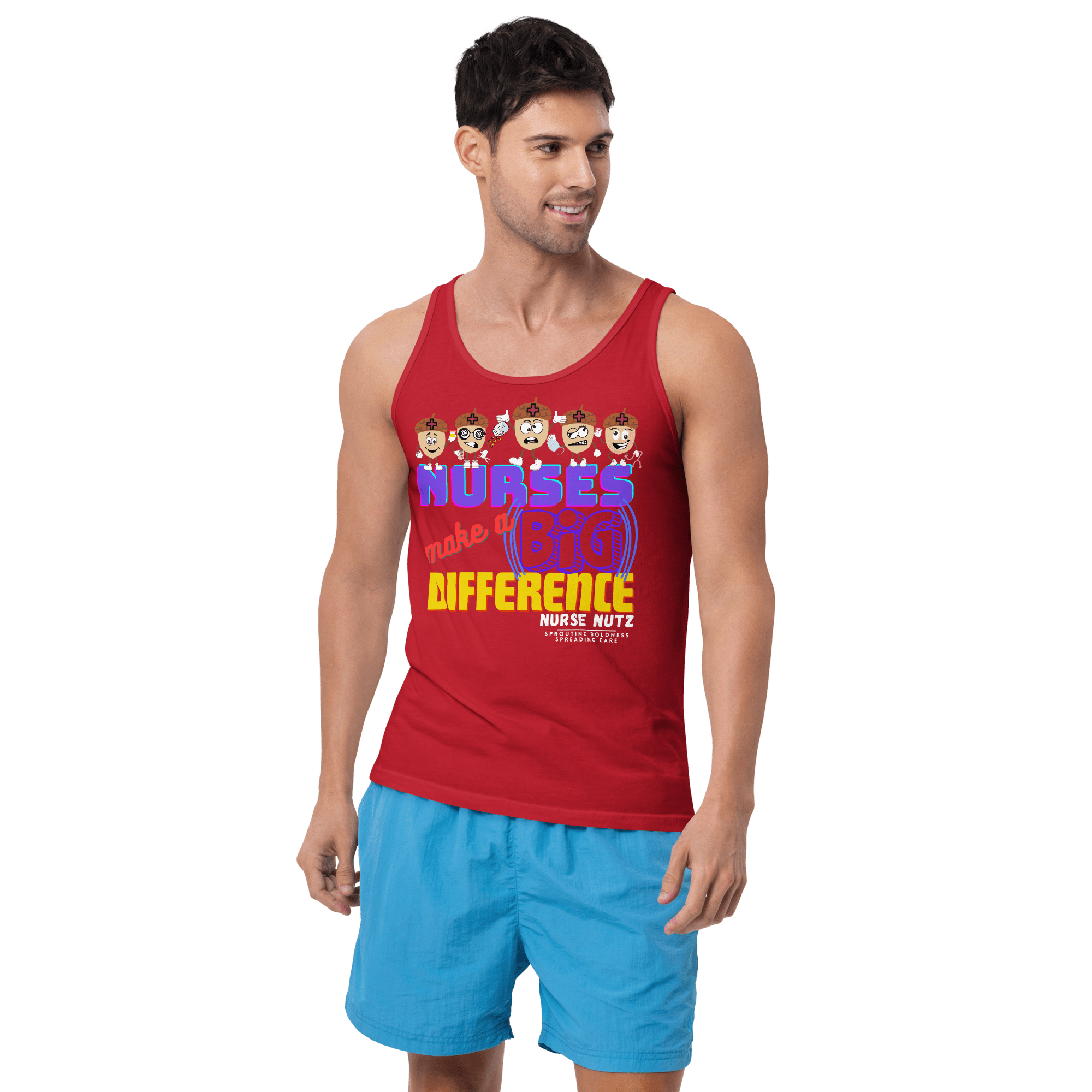 NURSES MAKE A BIG DIFFERENCE - Men's (Unisex) Tank