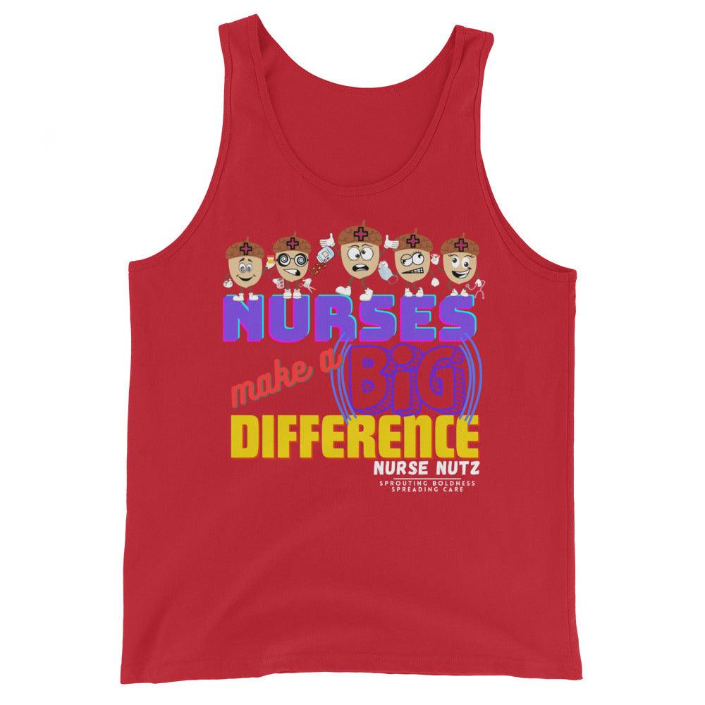 NURSES MAKE A BIG DIFFERENCE - Men's (Unisex) Tank