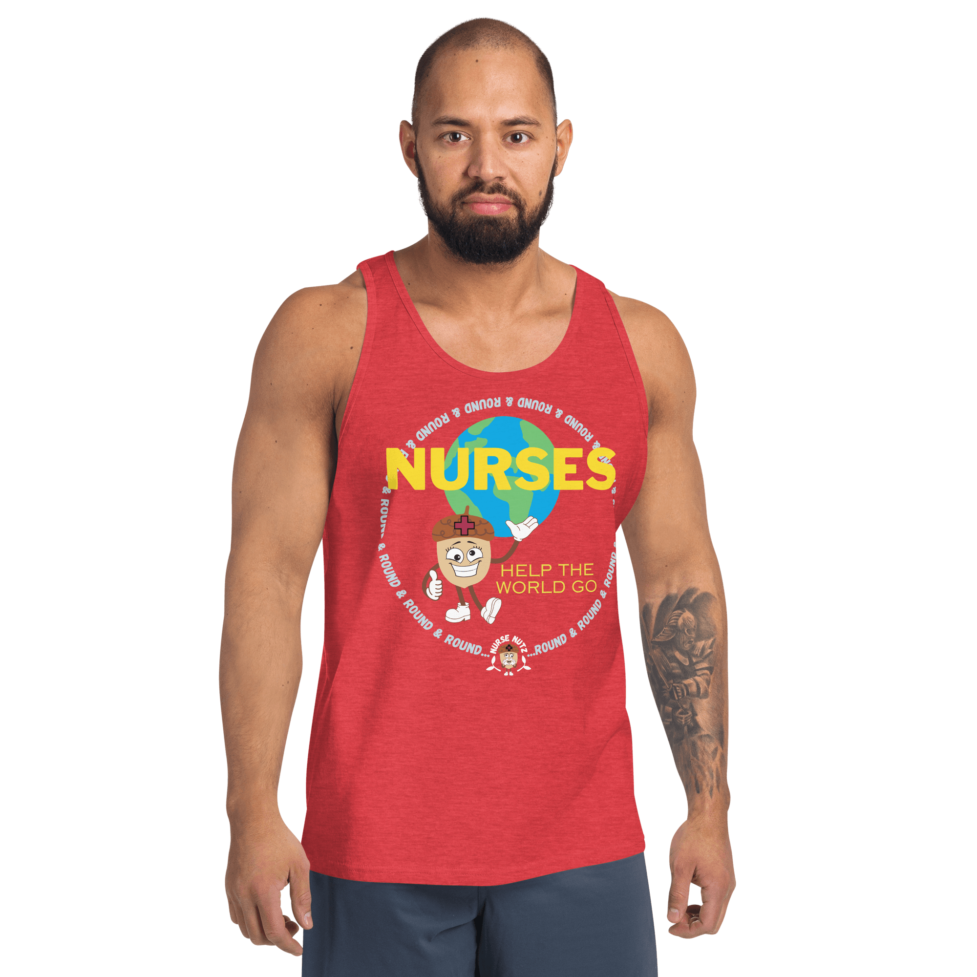 NURSES HELP THE WORLD GO ROUND & ROUND... - Men's (Unisex) Tank