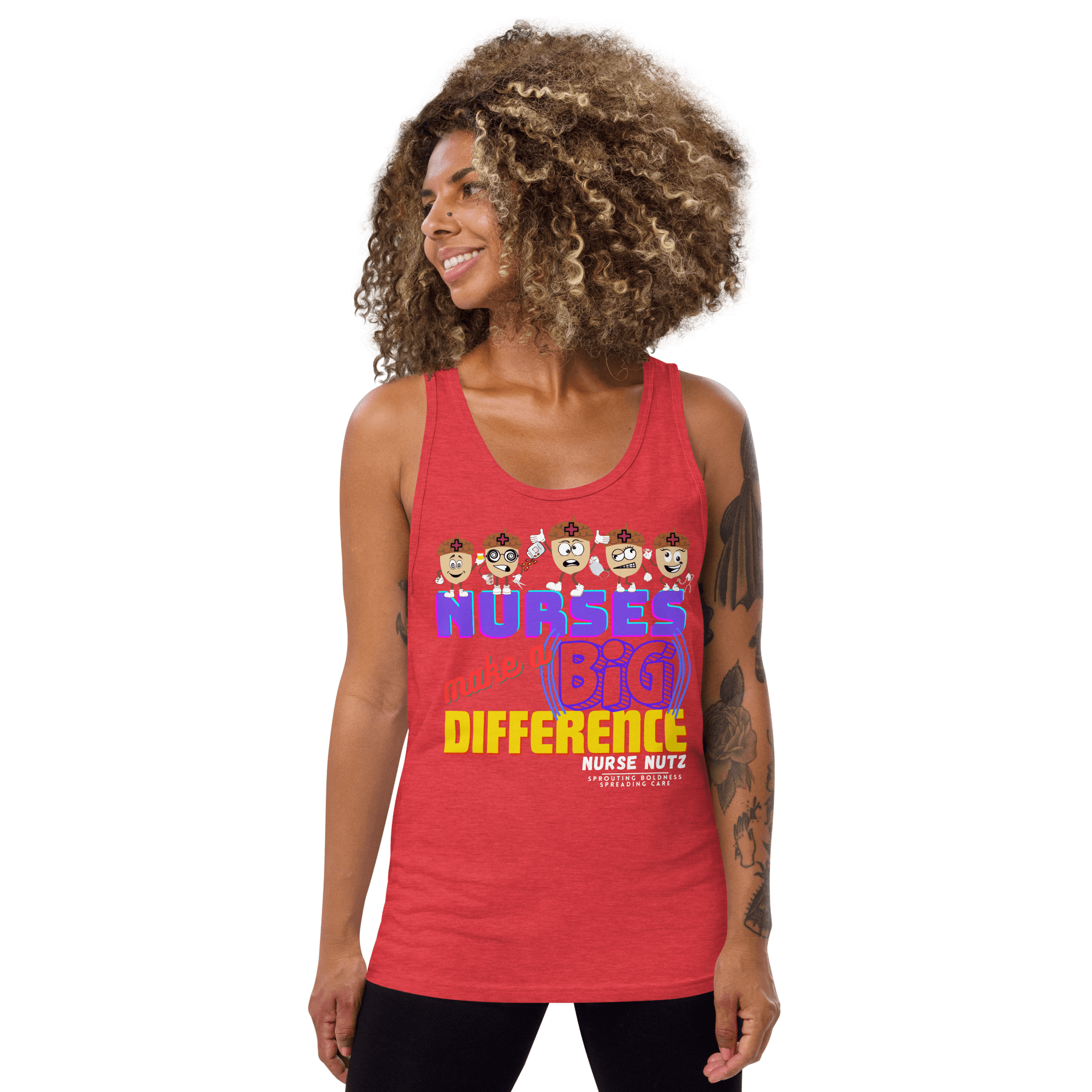 NURSES MAKE A BIG DIFFERENCE - Men's (Unisex) Tank