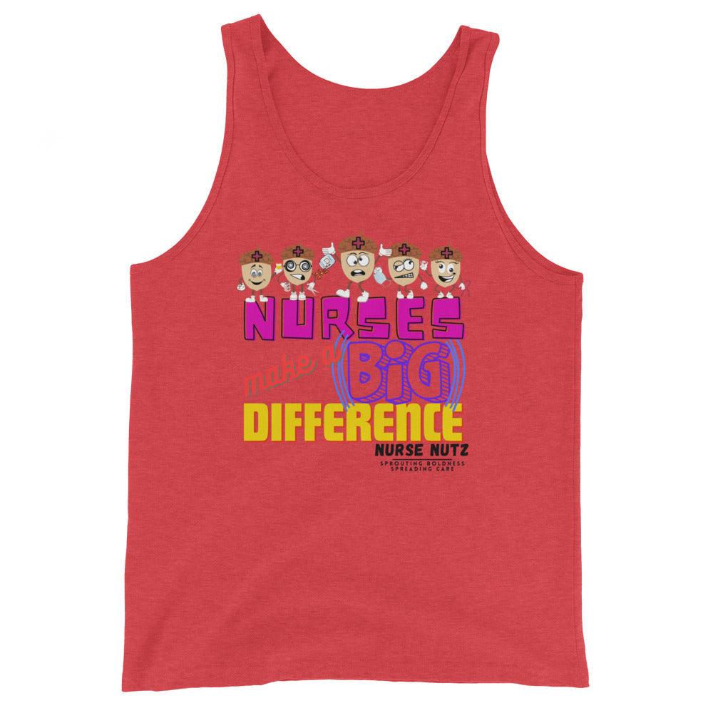 NURSES MAKE A BIG DIFFERENCE - Men's (Unisex) Tank