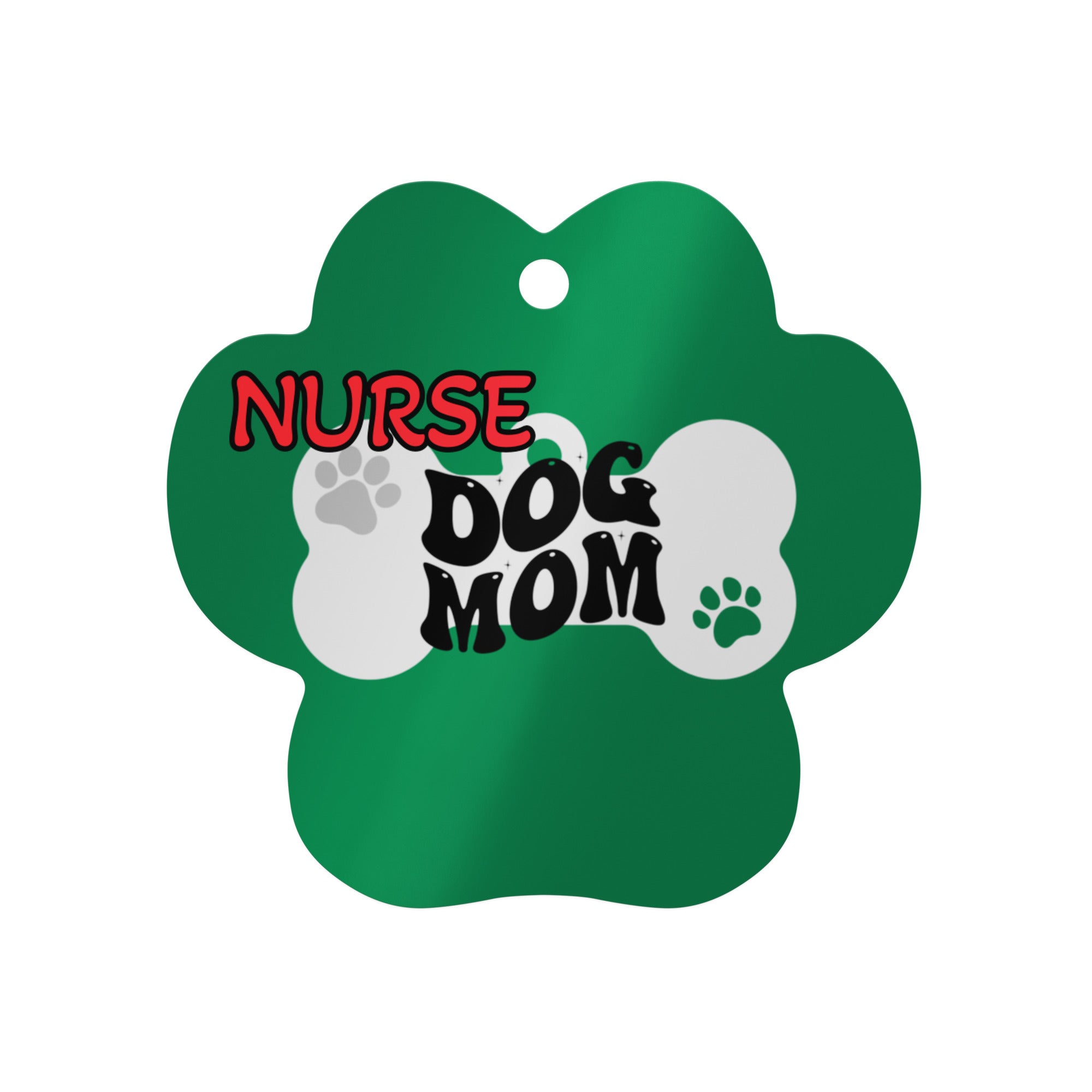 I'm Just a Nurse that loves her Dog (Dog Mom 2024) - Nurse Christmas Ornament (Metal)