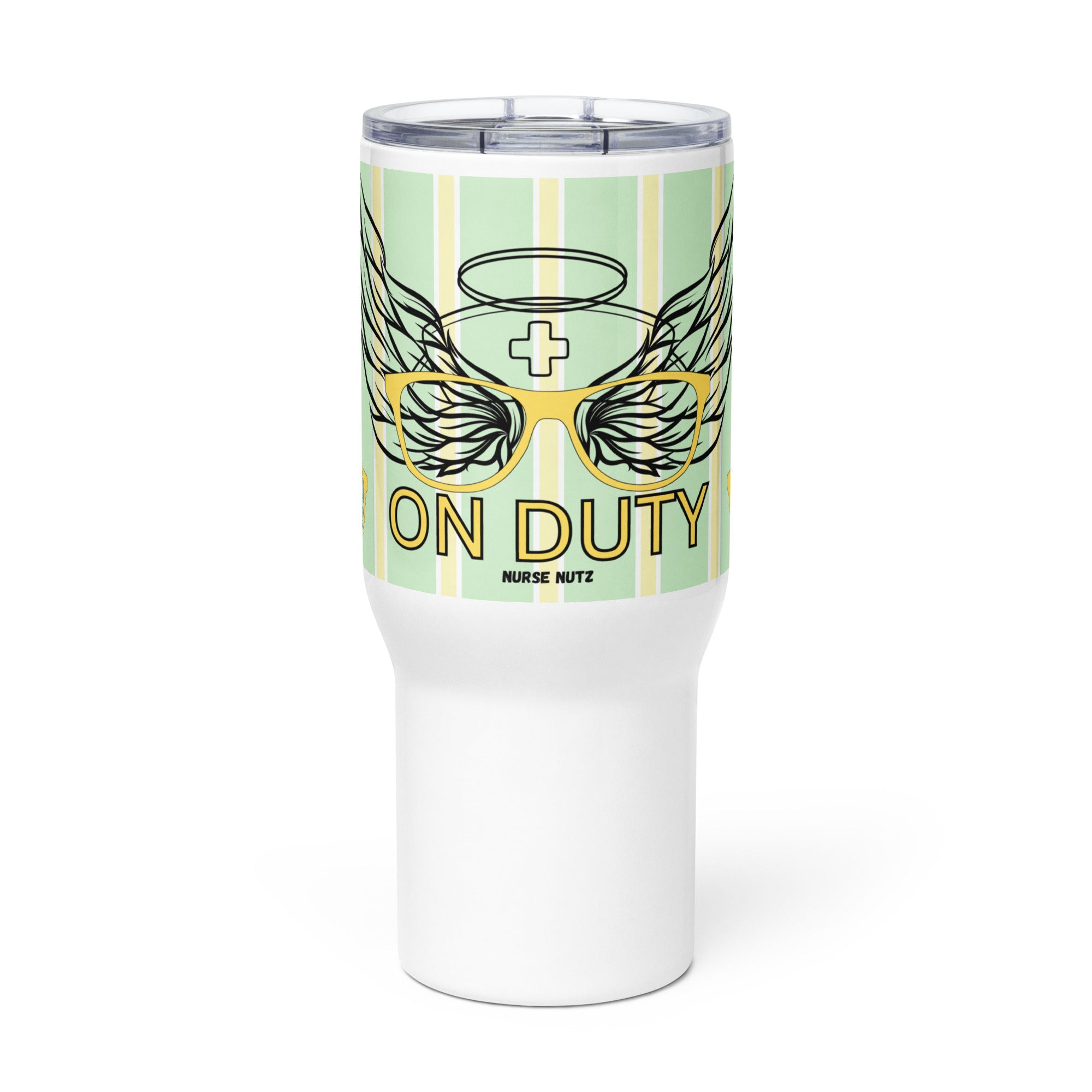 APRN ON DUTY - Nurse Tumbler (Travel Mug) With Handle