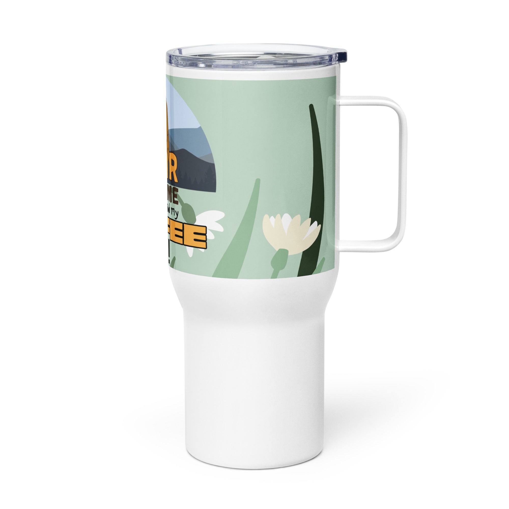 BEAR WITH ME: I HAVE NOT HAD MY COFFEE YET - Nurse Tumbler (Travel Mug) With Handle