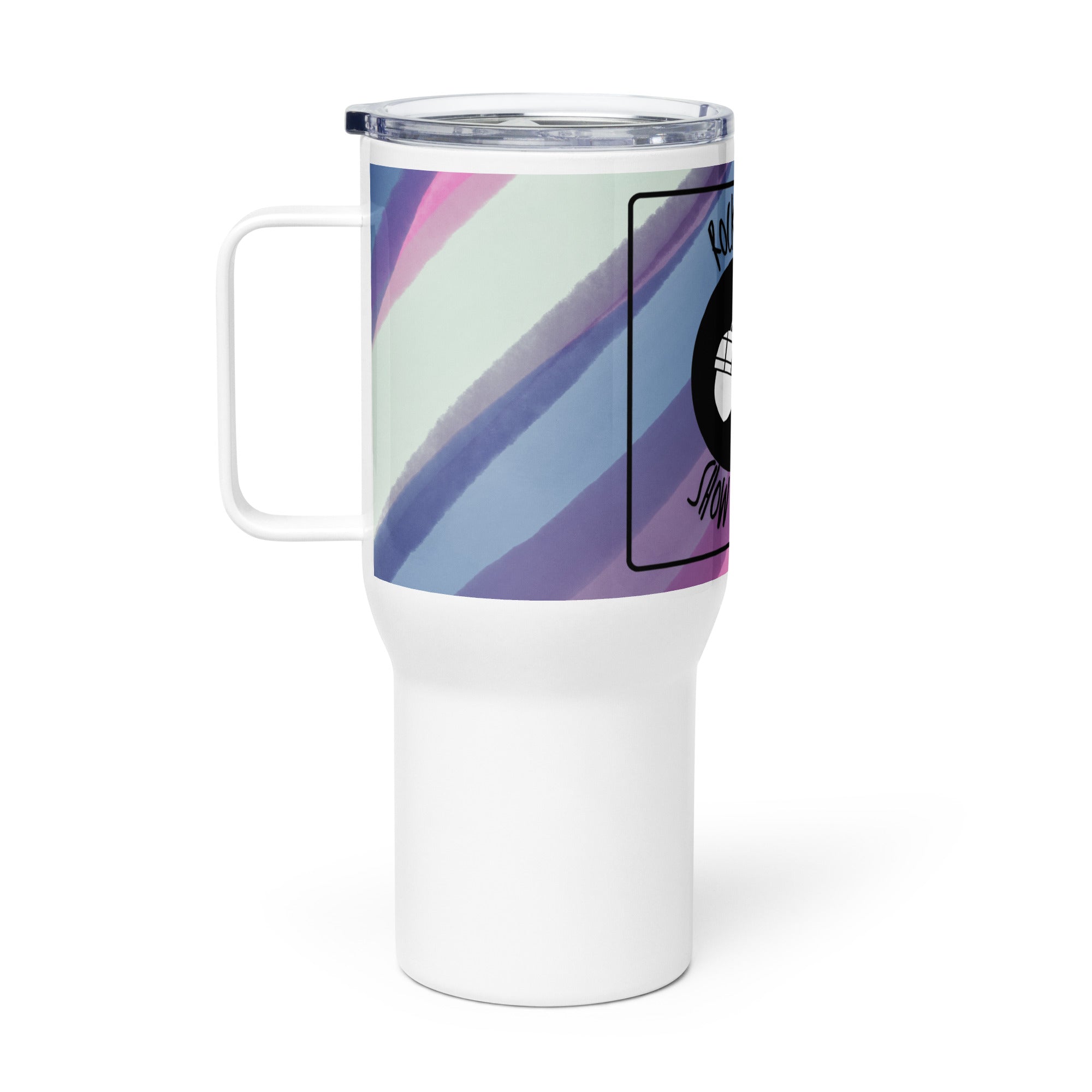 ROCK A PAIR, SHOW YOU CARE - Nurse Tumbler (Travel Mug) With Handle